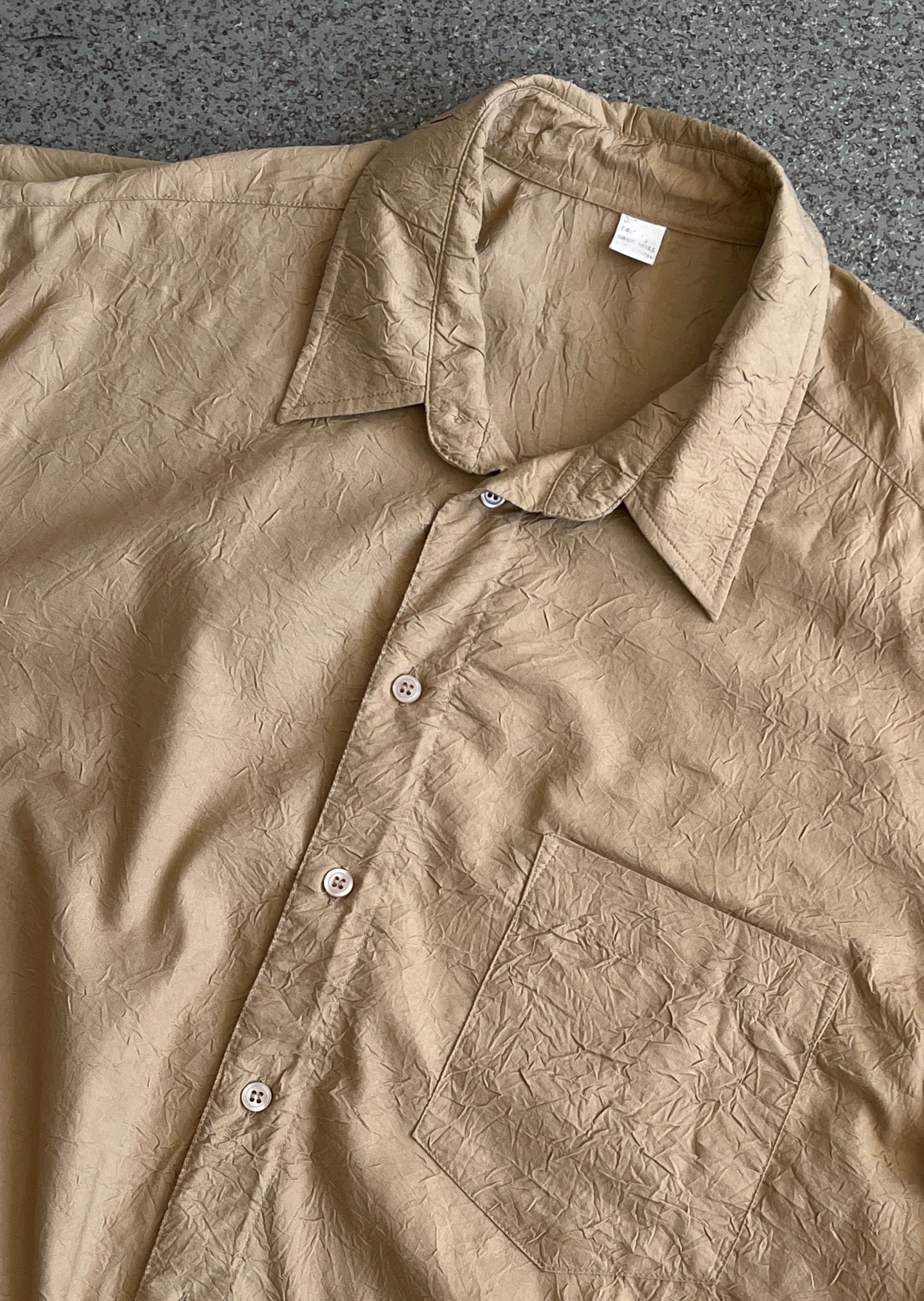 Vintage Beige Oversized Blouse