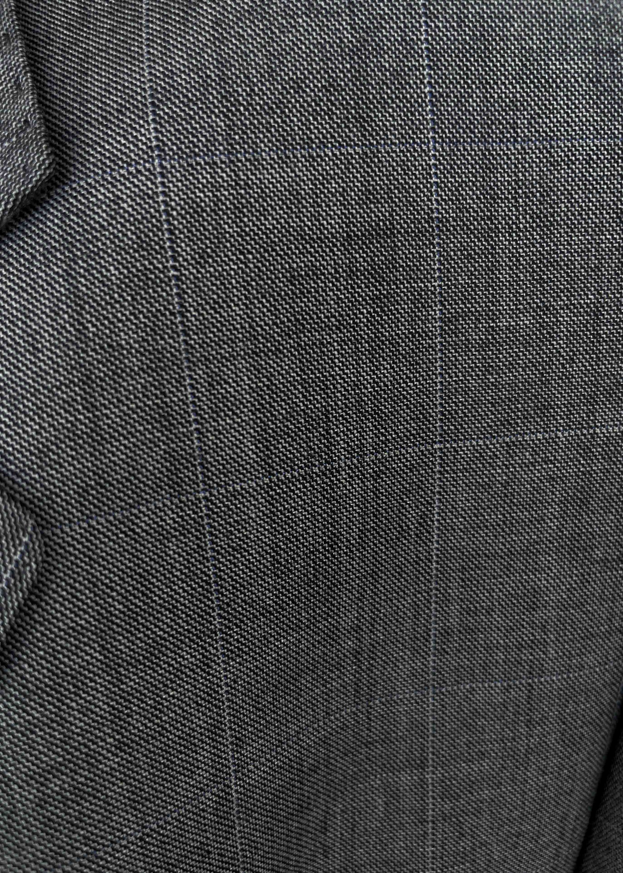 Vintage Grey Patterned Oversized 100% WOOL Blazer