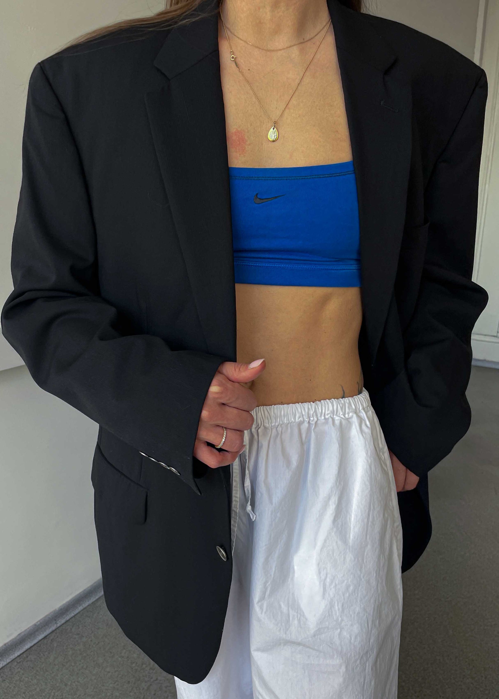 Vintage Black Oversized 100% WOOL Blazer by CALVIN KLEIN