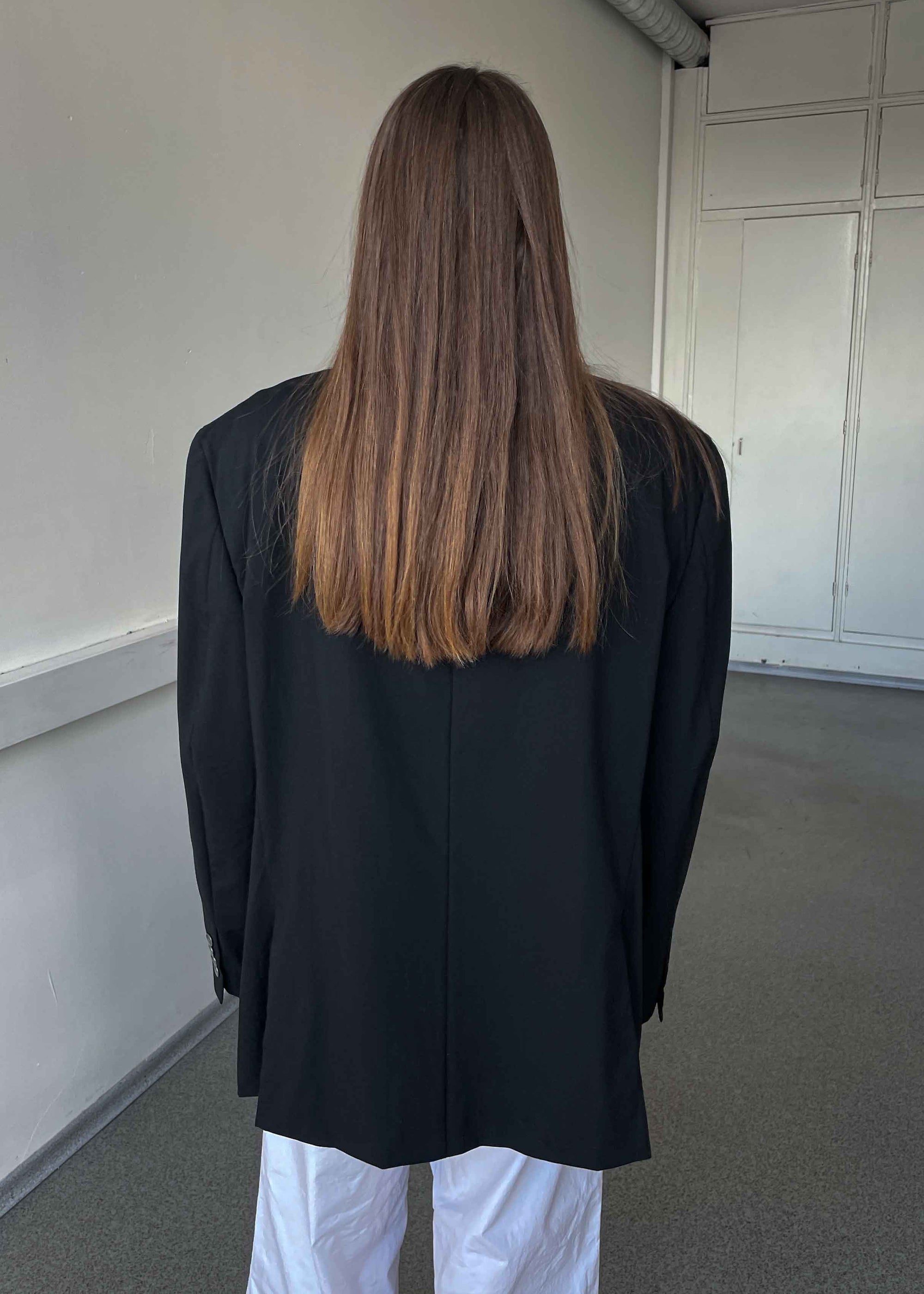 Vintage Black Oversized 100% WOOL Blazer by CALVIN KLEIN