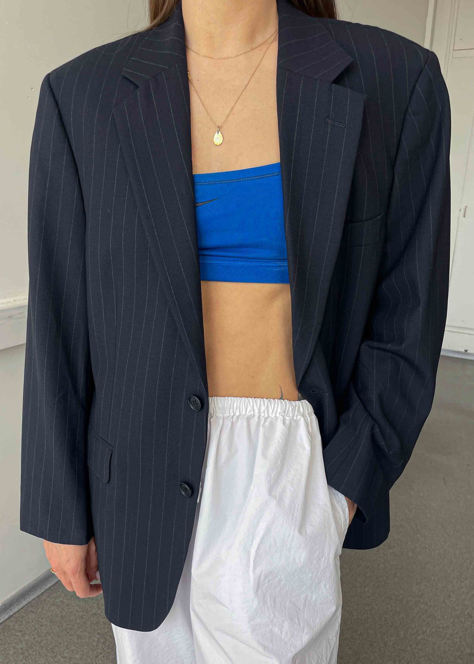 Vintage Dark Blue Smaller Fit Blazer by BROOKS BROTHERS