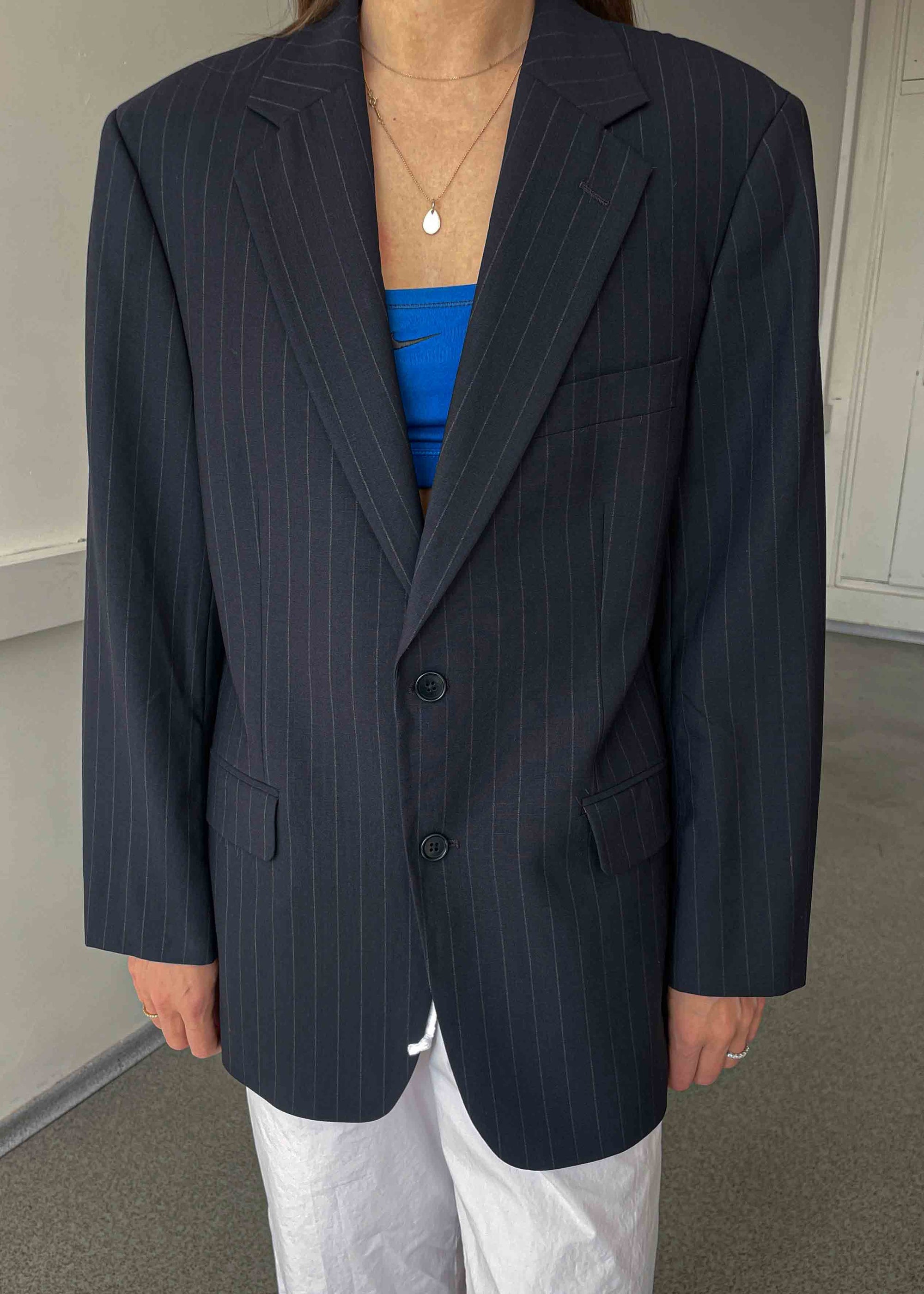 Vintage Dark Blue Smaller Fit Blazer by BROOKS BROTHERS