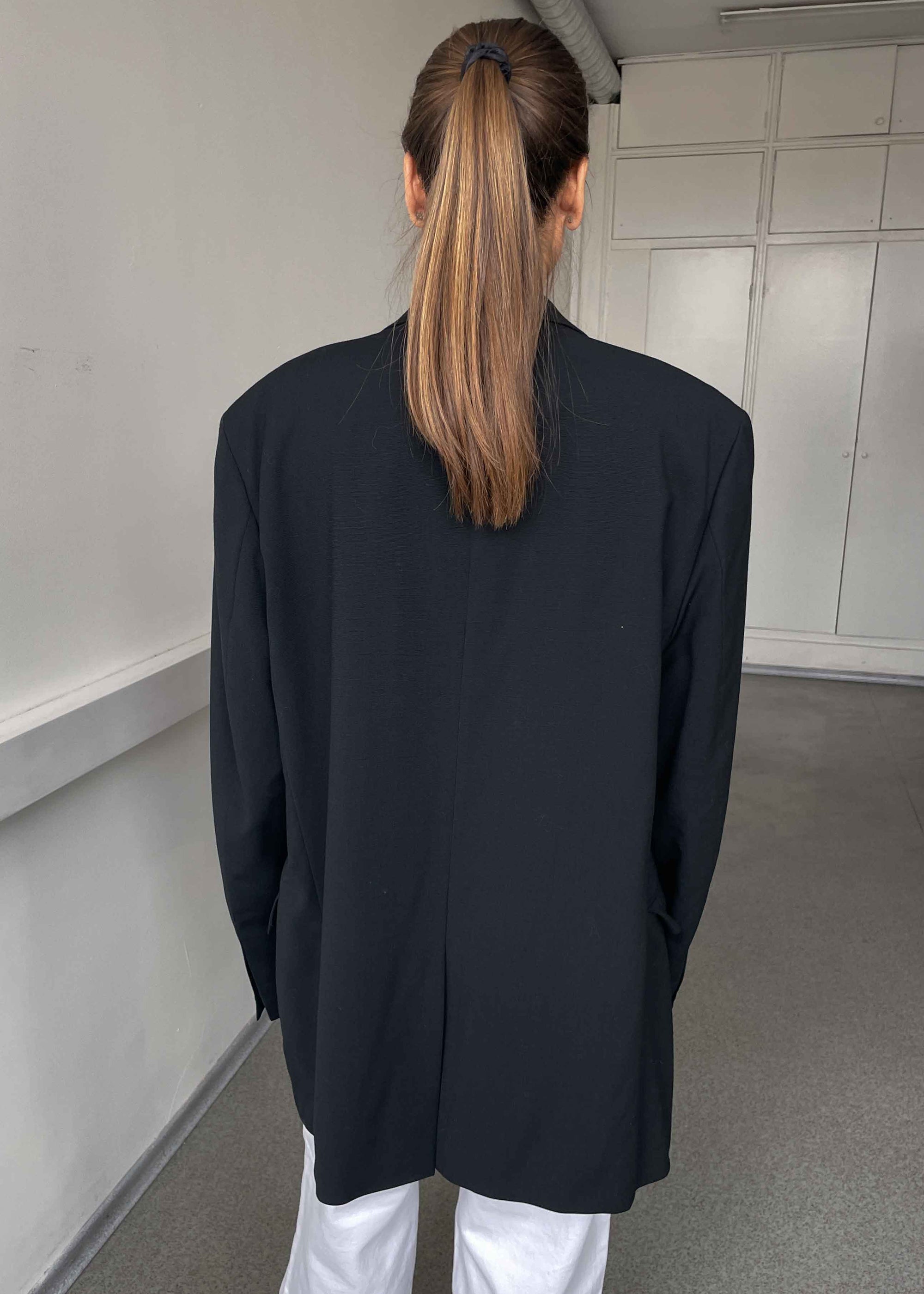 Vintage Classic Black Oversized  Blazer