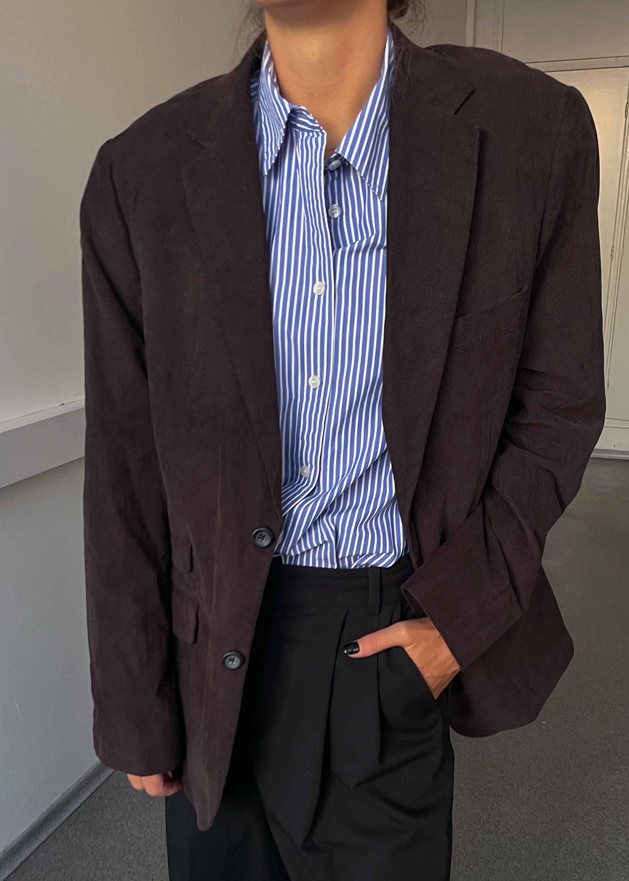 Vintage Brown Corduroy Oversized Blazer