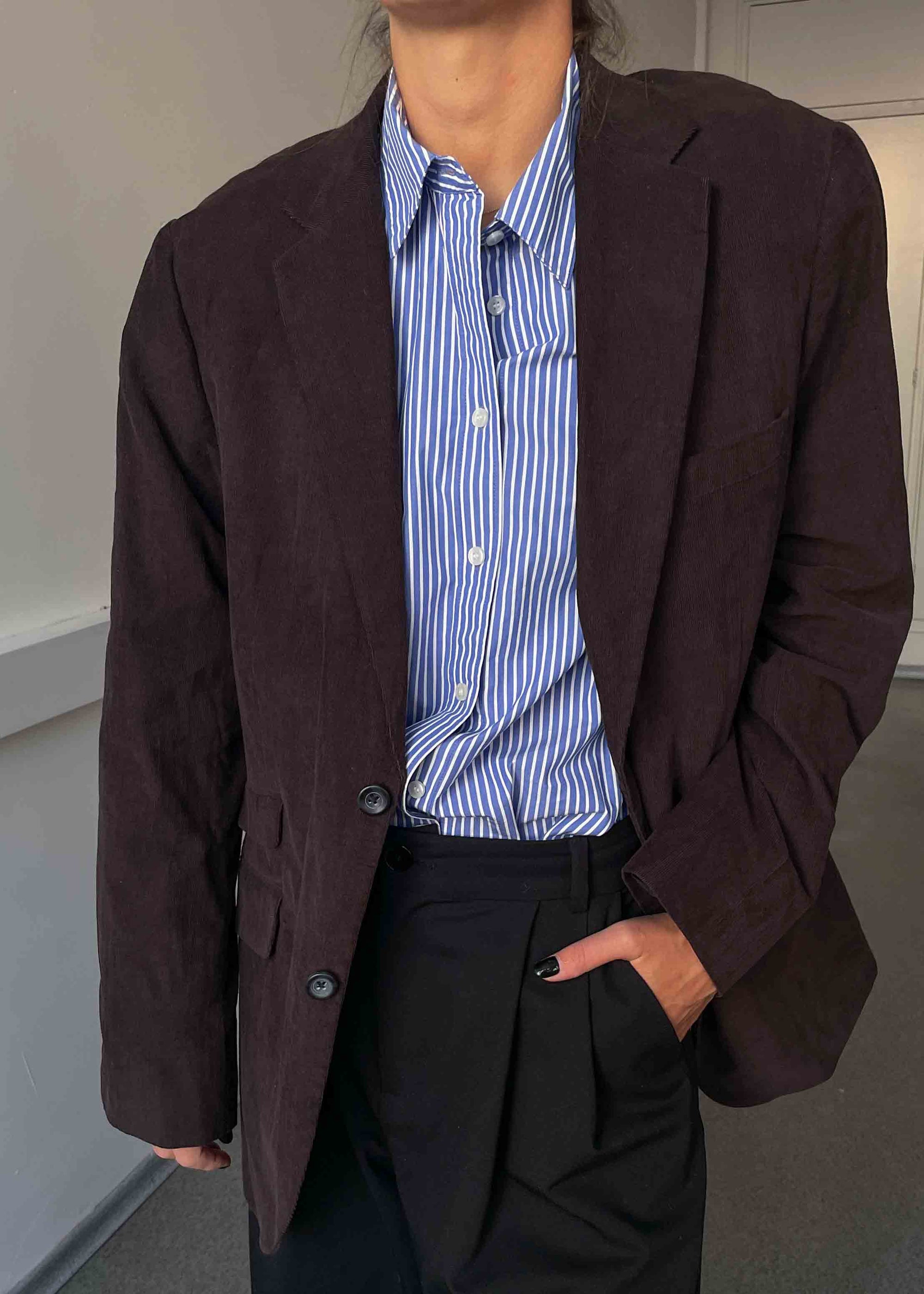 Vintage Brown Corduroy Oversized Blazer