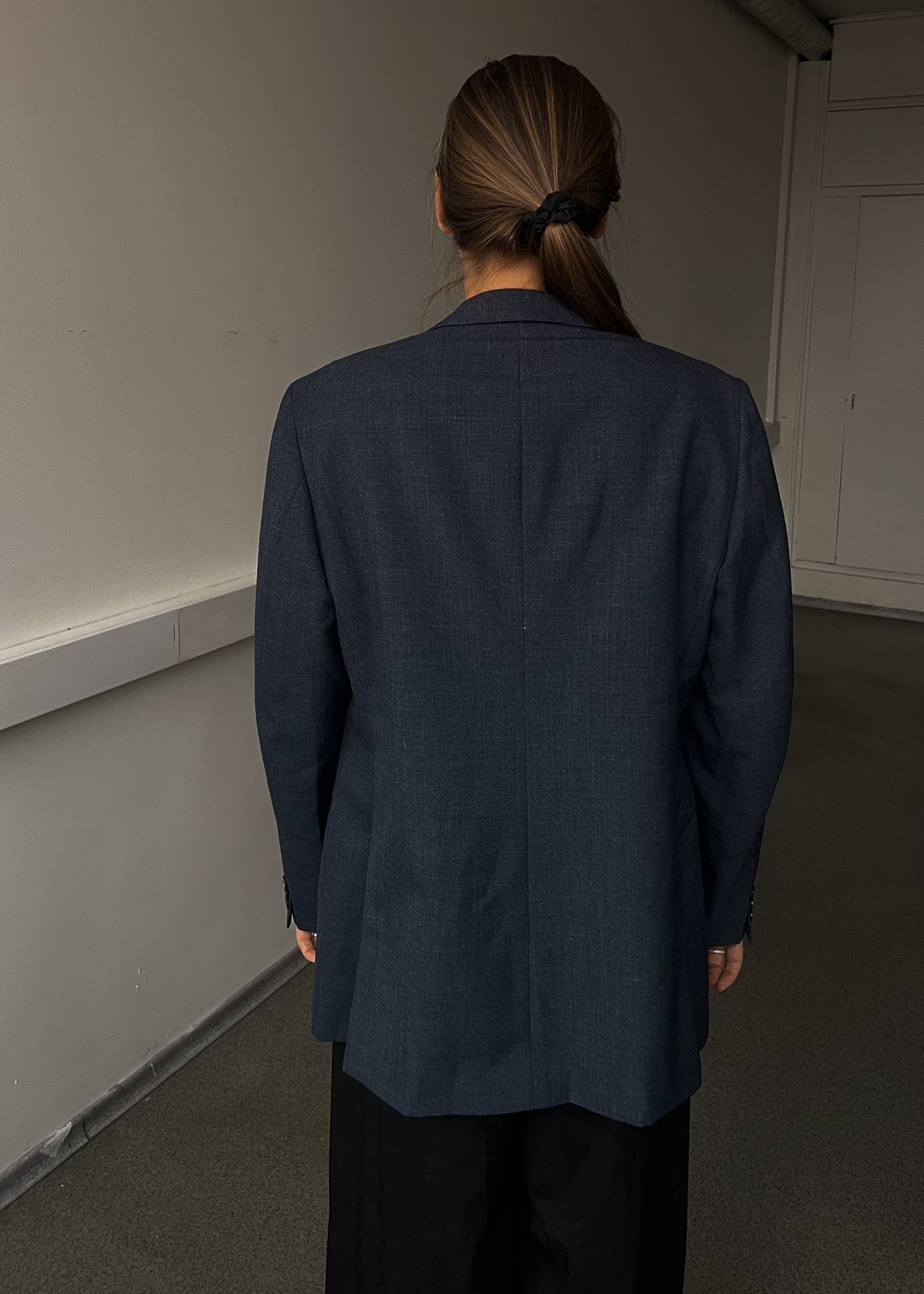 Vintage Blue Oversized Blazer