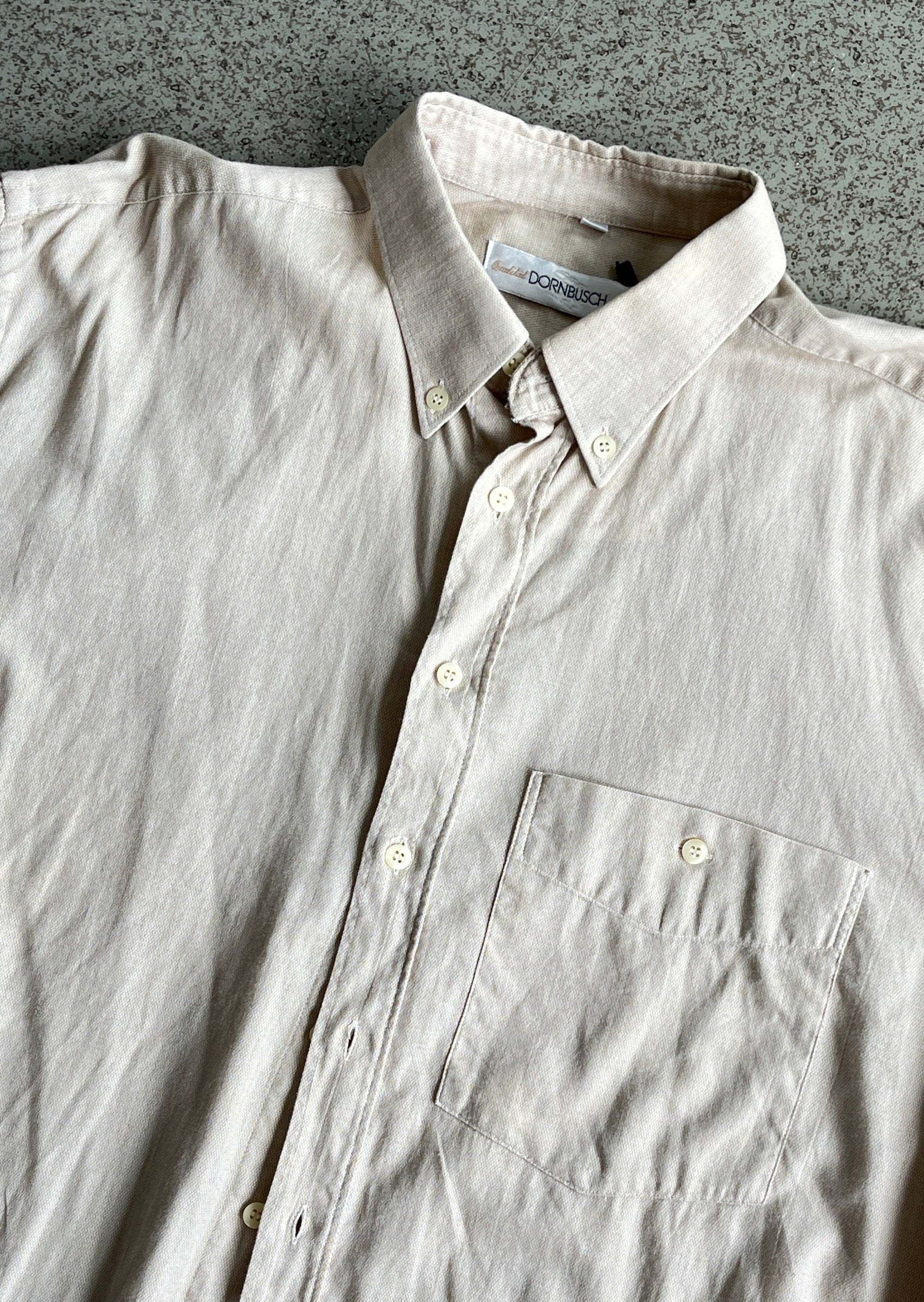 Vintage Beige Oversized Shirt