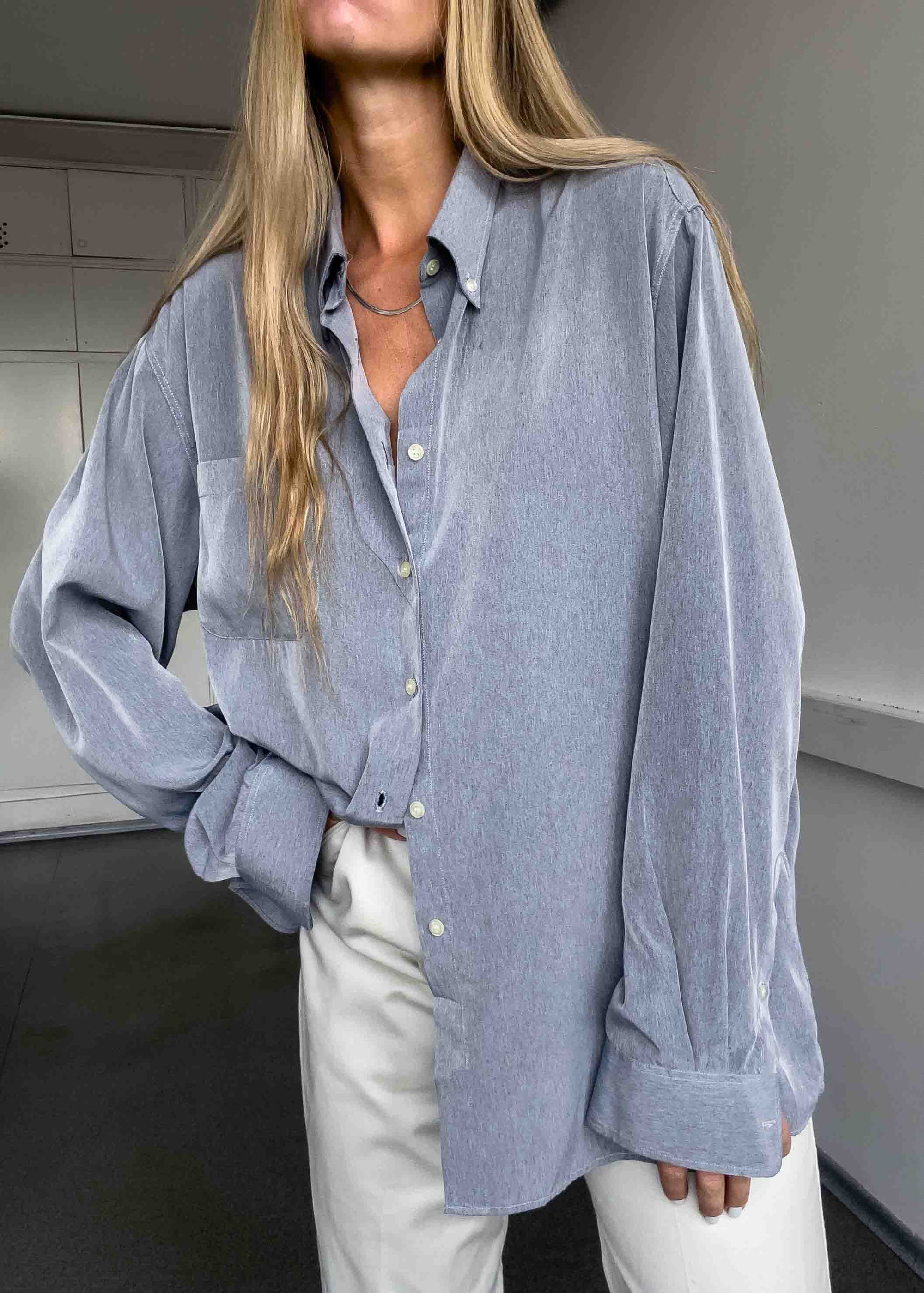 Vintage Grey Oversized Shirt