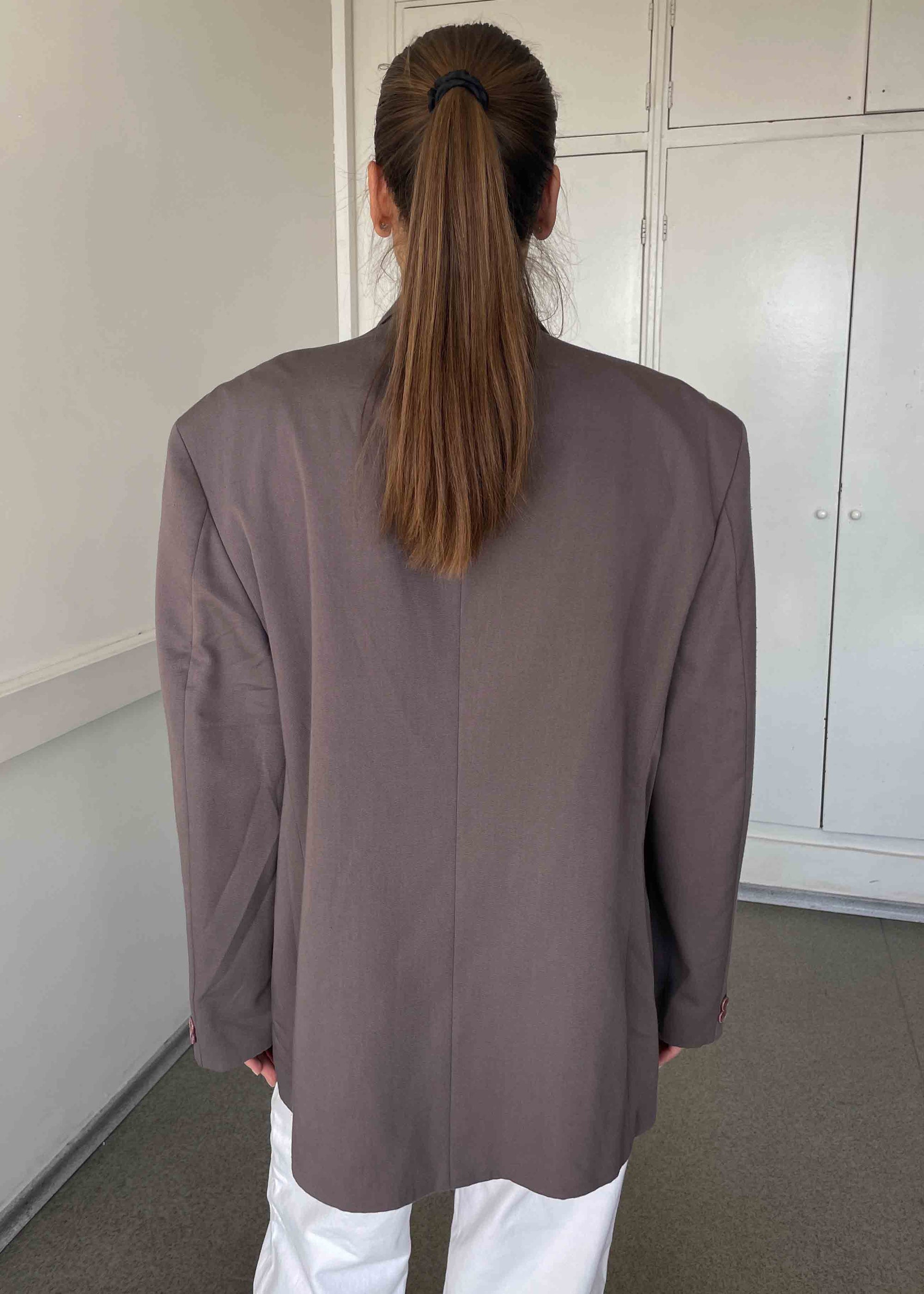 Vintage Light Purple Oversized Blazer