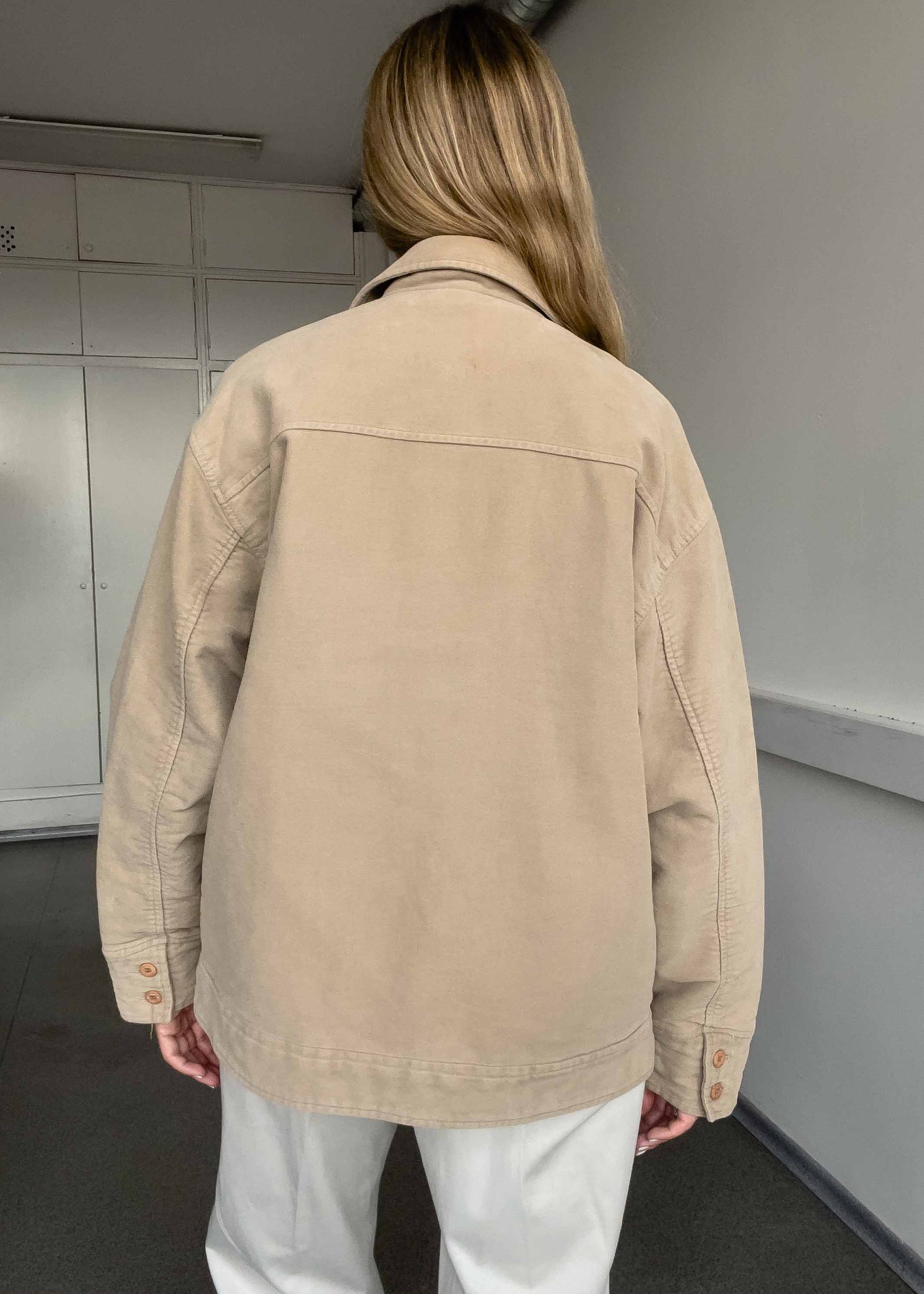 Vintage Beige Velvet Jacket