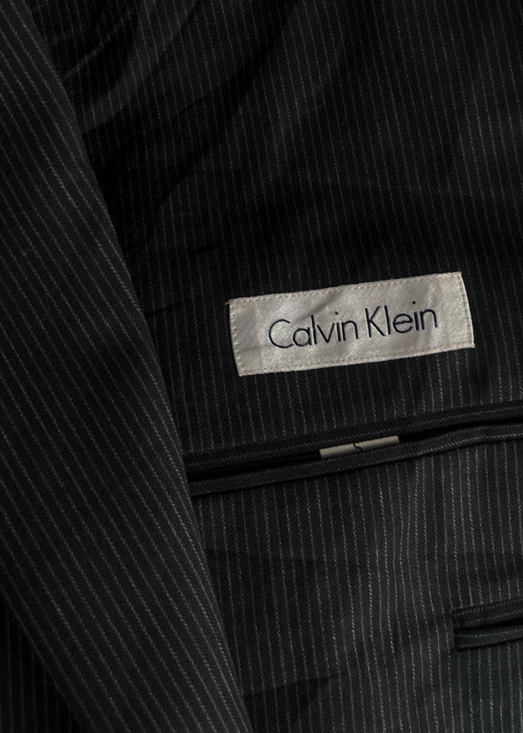 Vintage Black Striped Oversized Blazer by CALVIN KLEIN