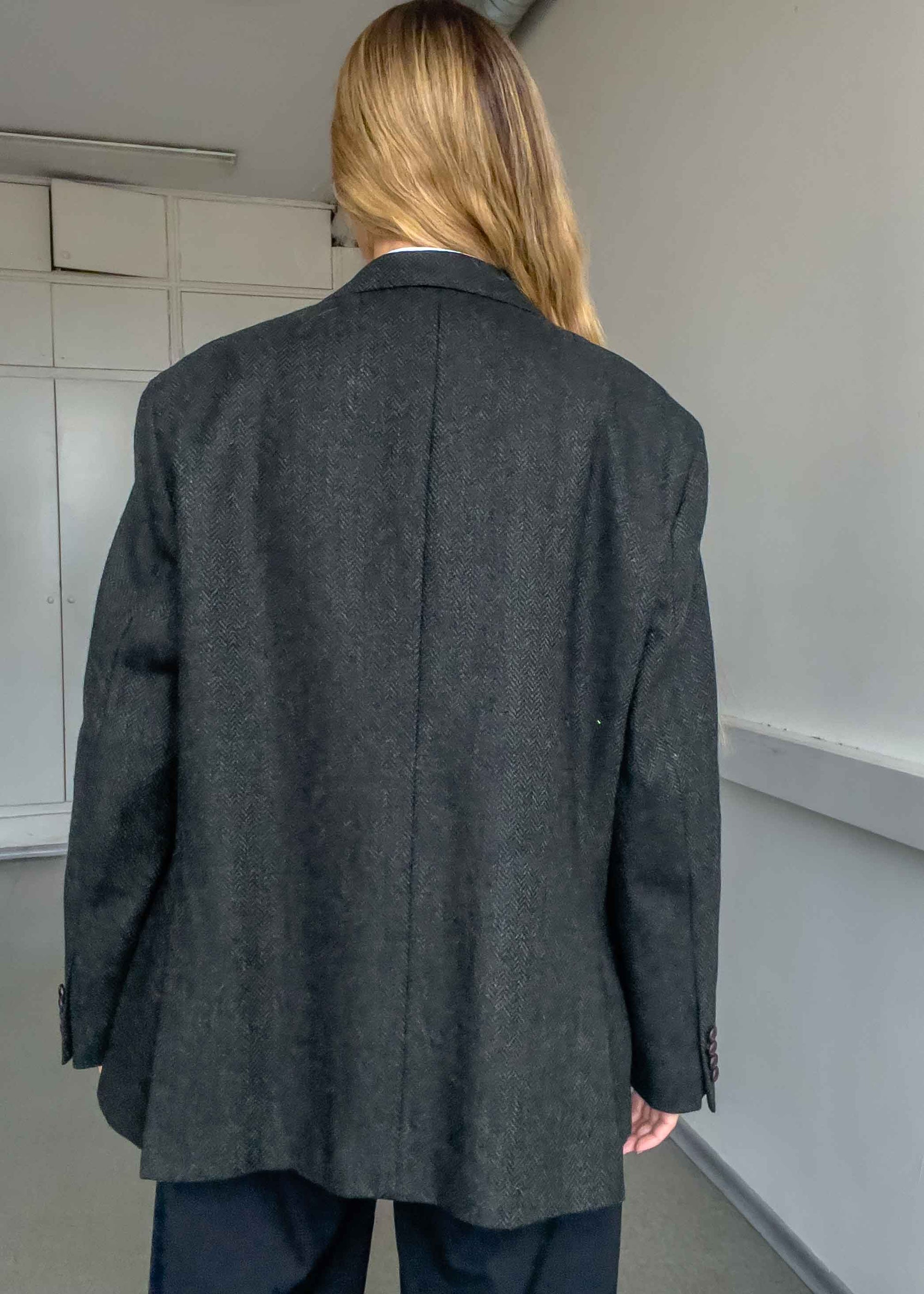 Vintage Green Oversized Blazer