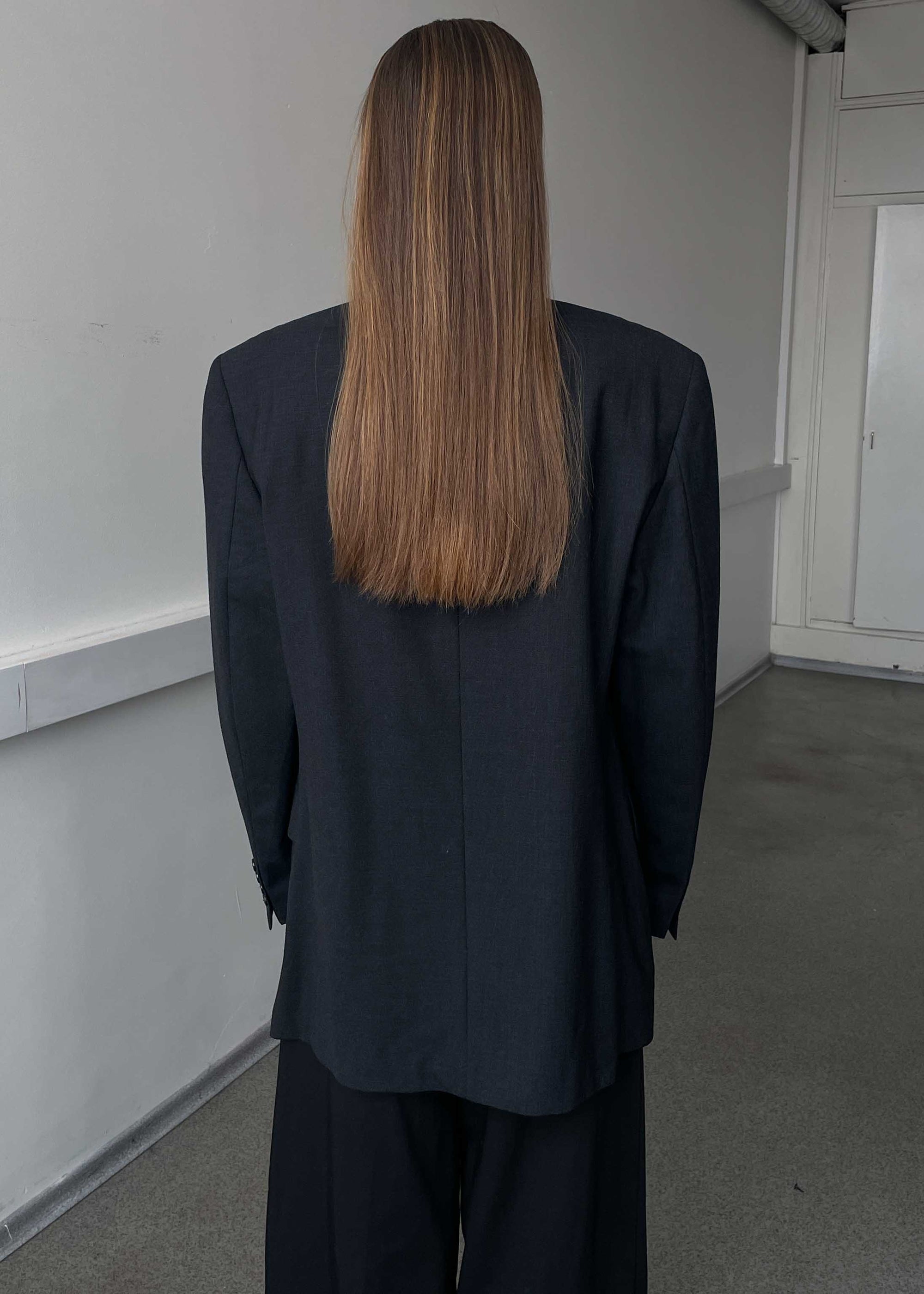 Vintage Grey Oversized Blazer