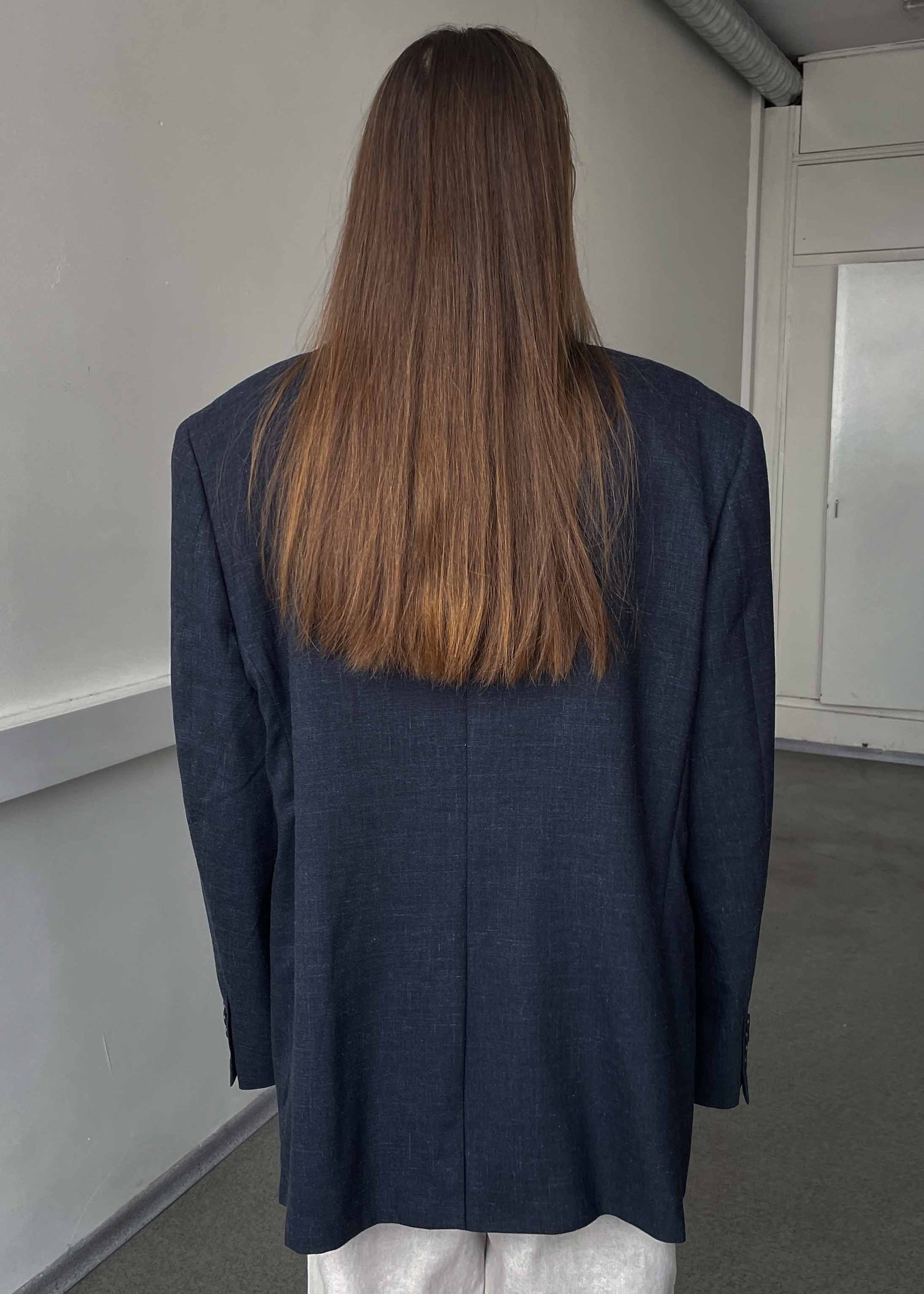 Vintage Blue Oversized Blazer