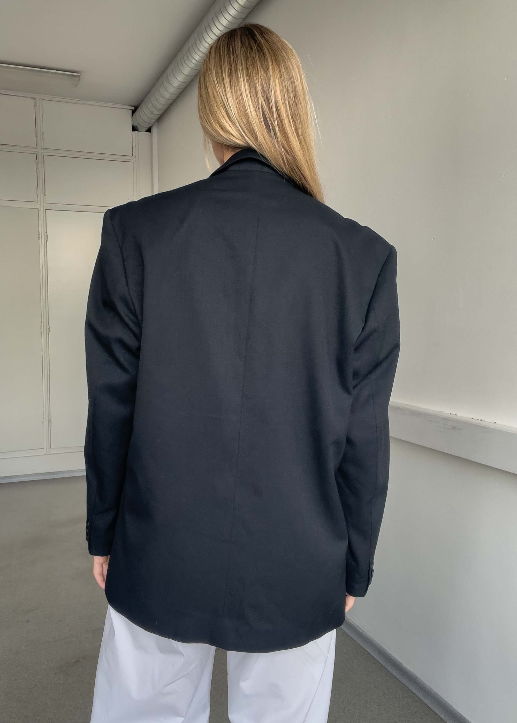 Vintage Black Oversized Blazer