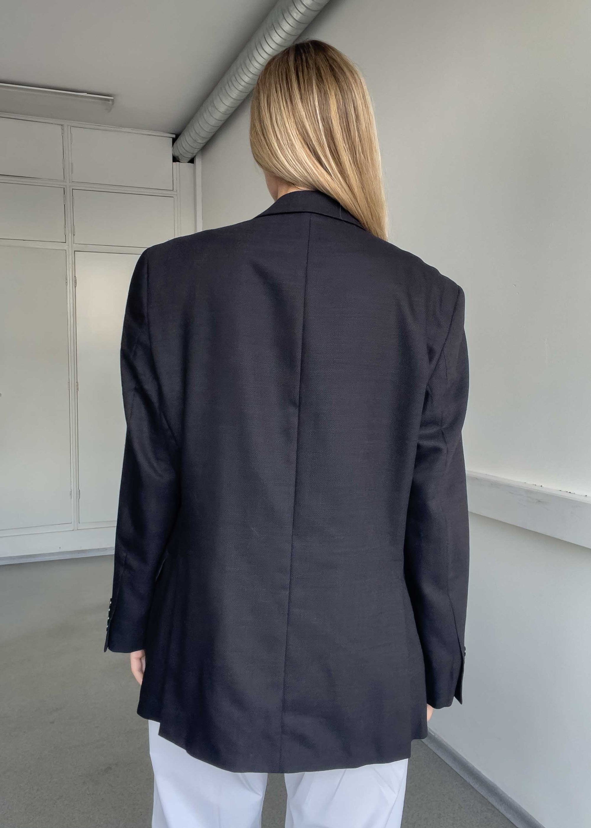 Vintage Grey Oversized Blazer