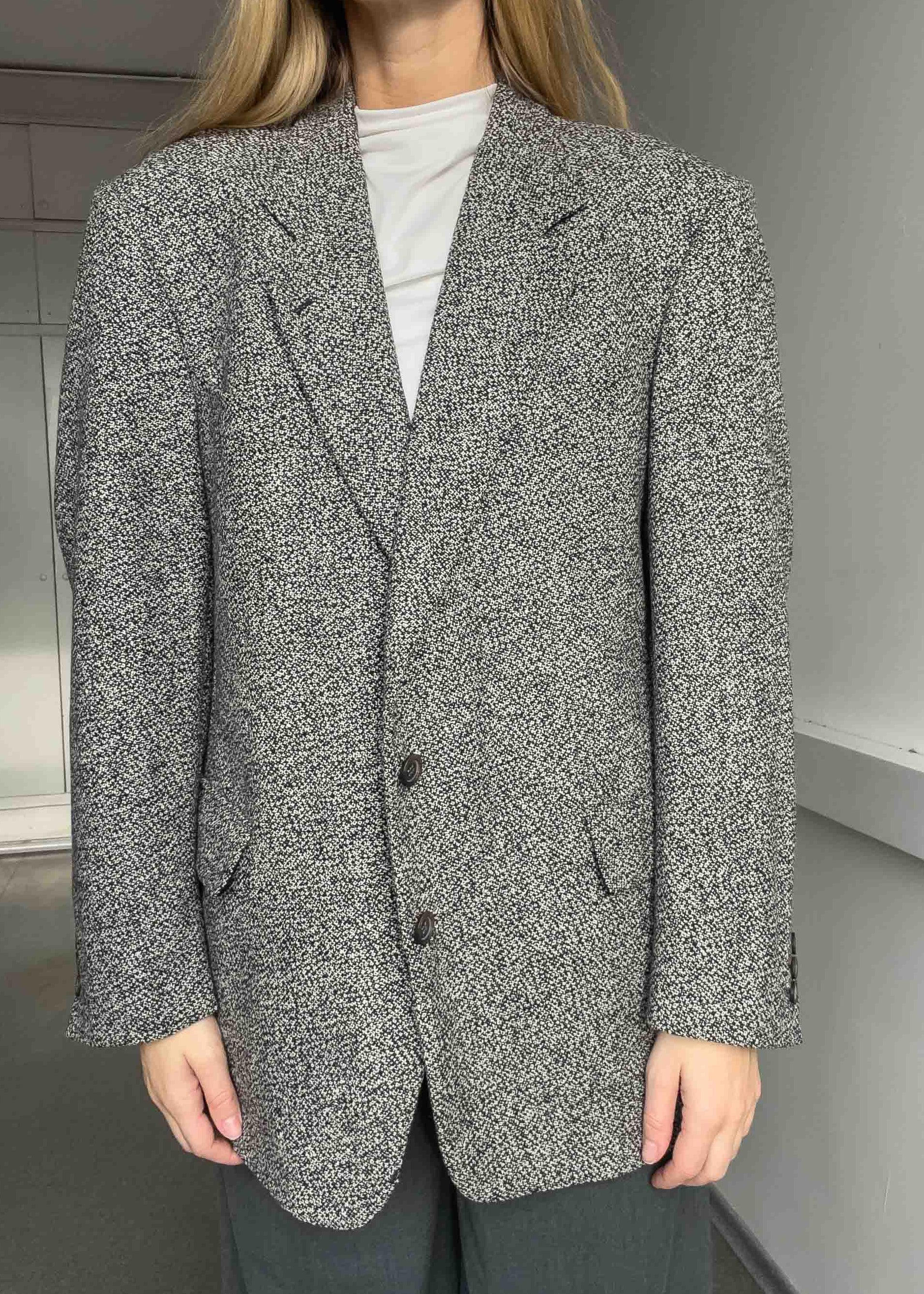 Vintage Grey Oversized Blazer