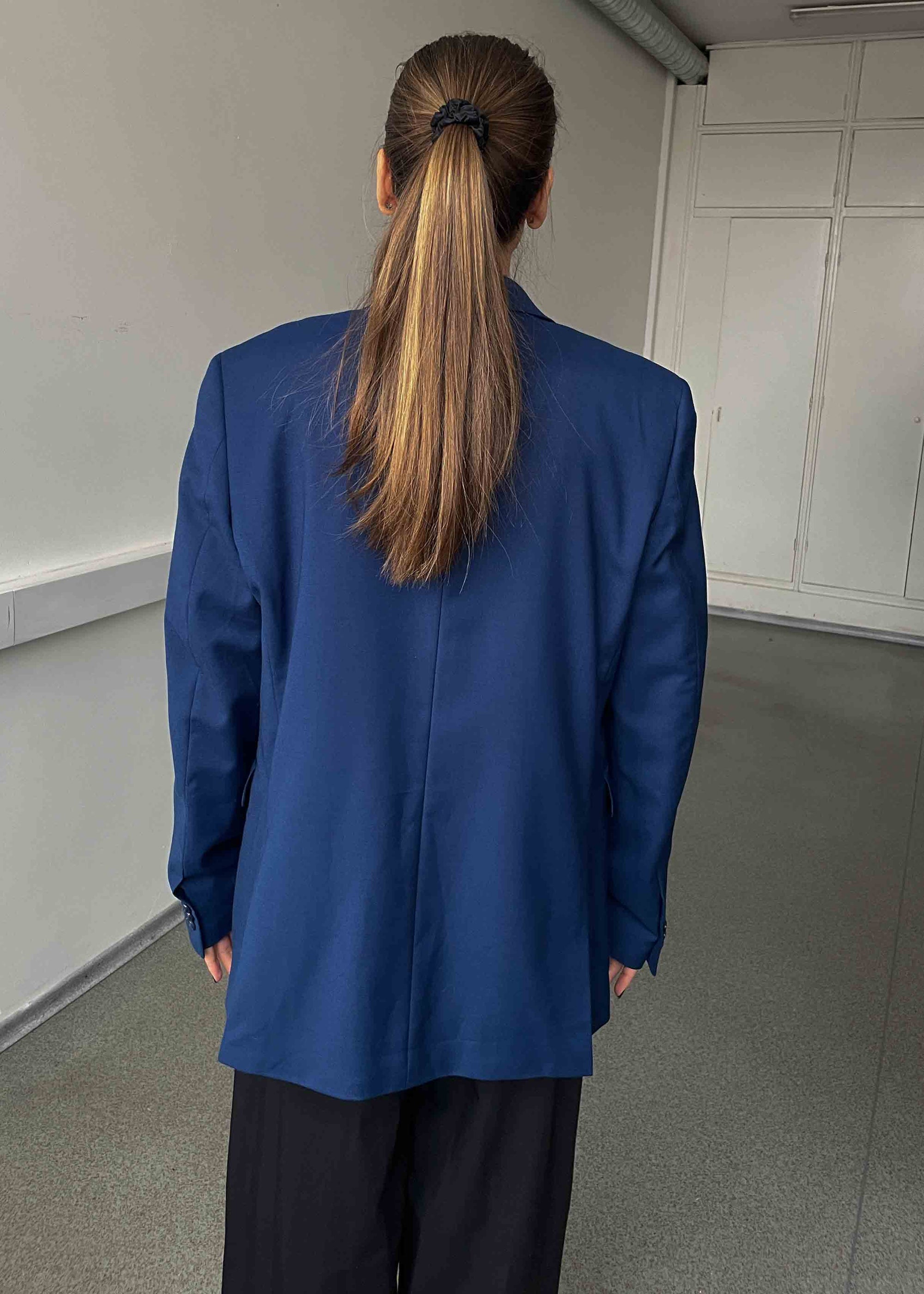 Vintage Royal Blue Oversized Blazer