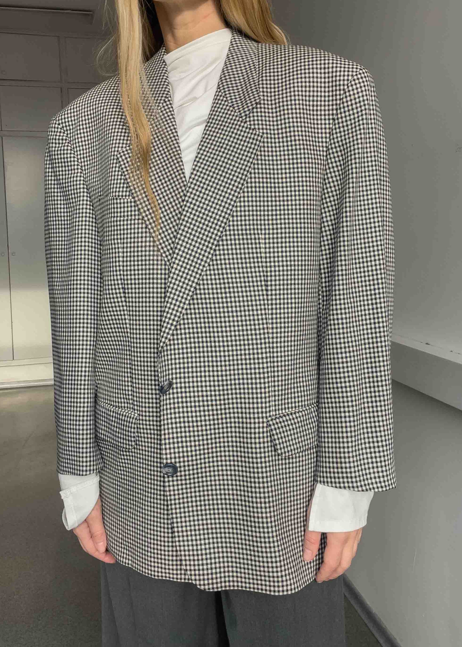 Vintage Blue Oversized Blazer
