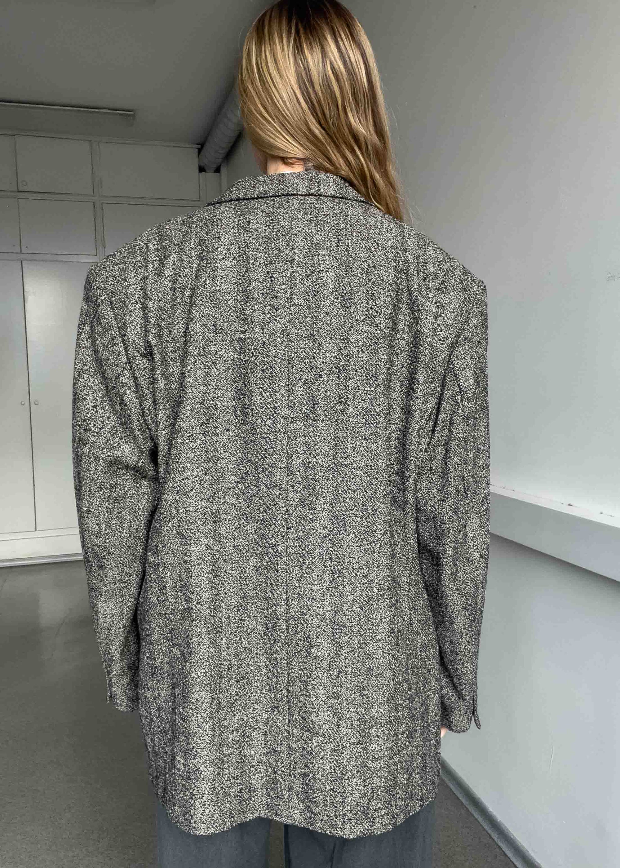 Vintage Grey Oversized Blazer