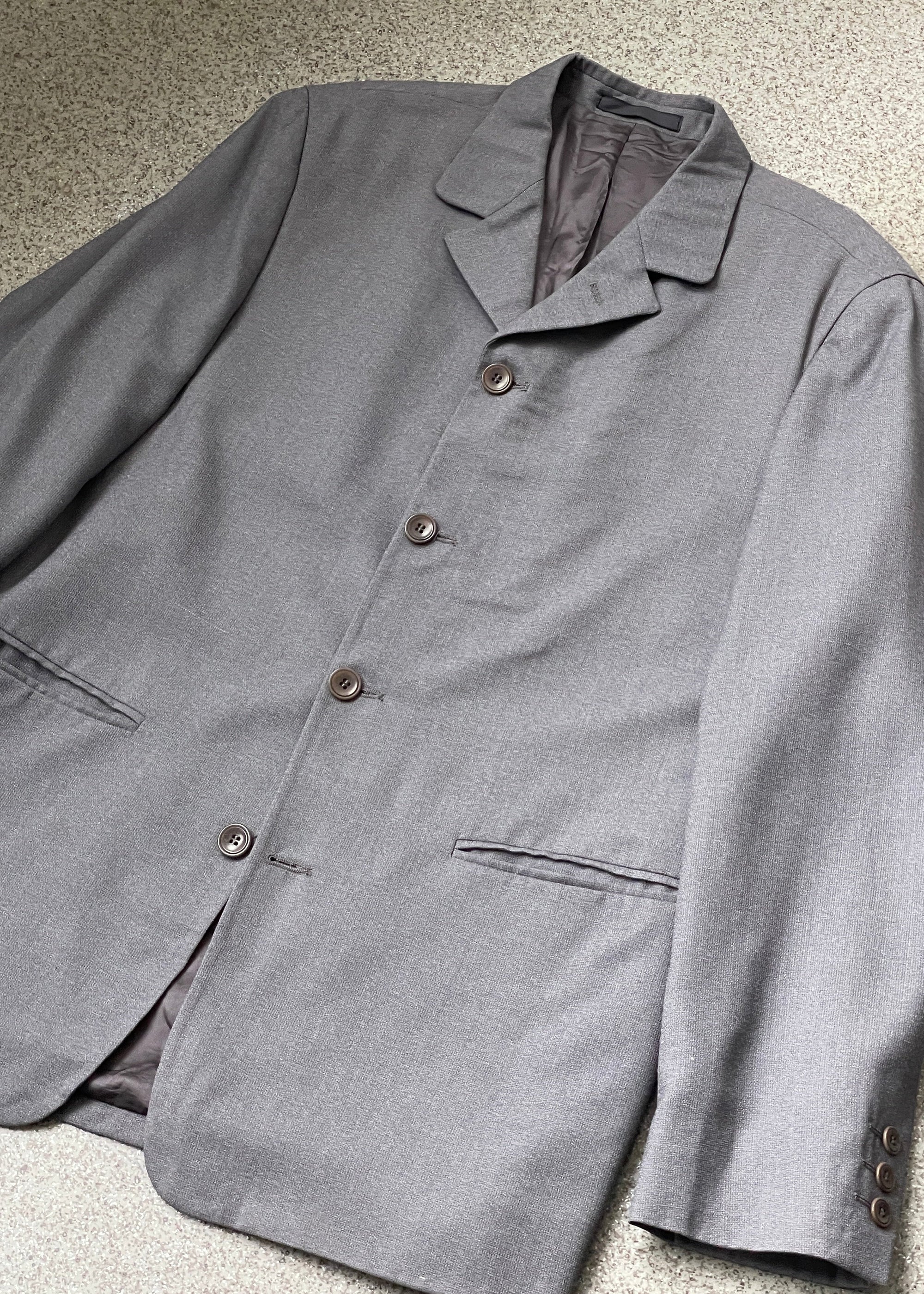 Vintage Grey Light Weight Buttoned Jacket