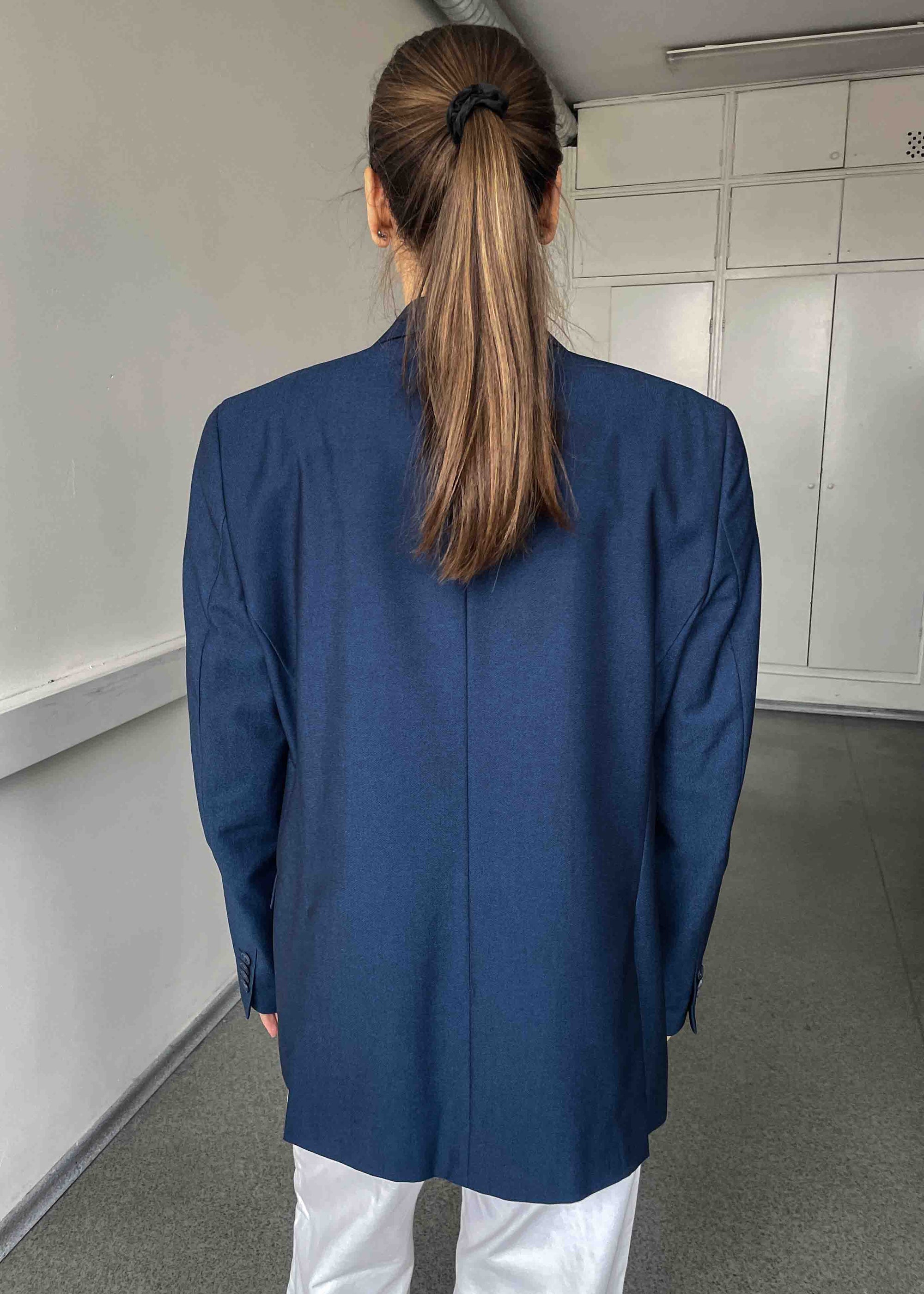 Vintage Royal Blue Oversized Blazer