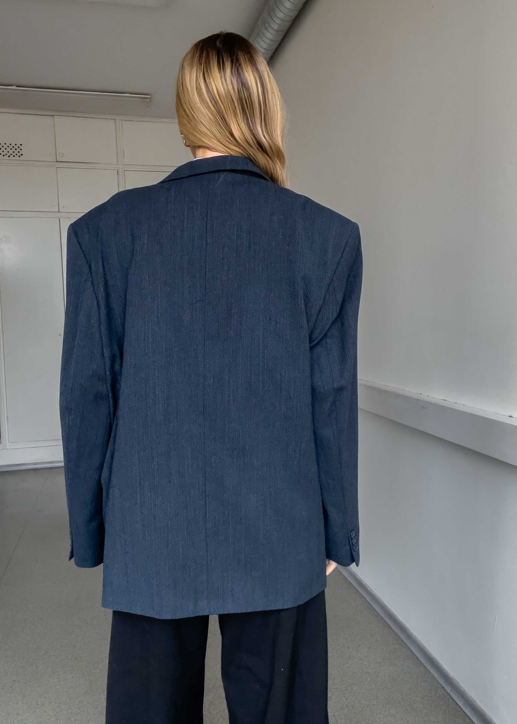 Vintage Blue Oversized Blazer