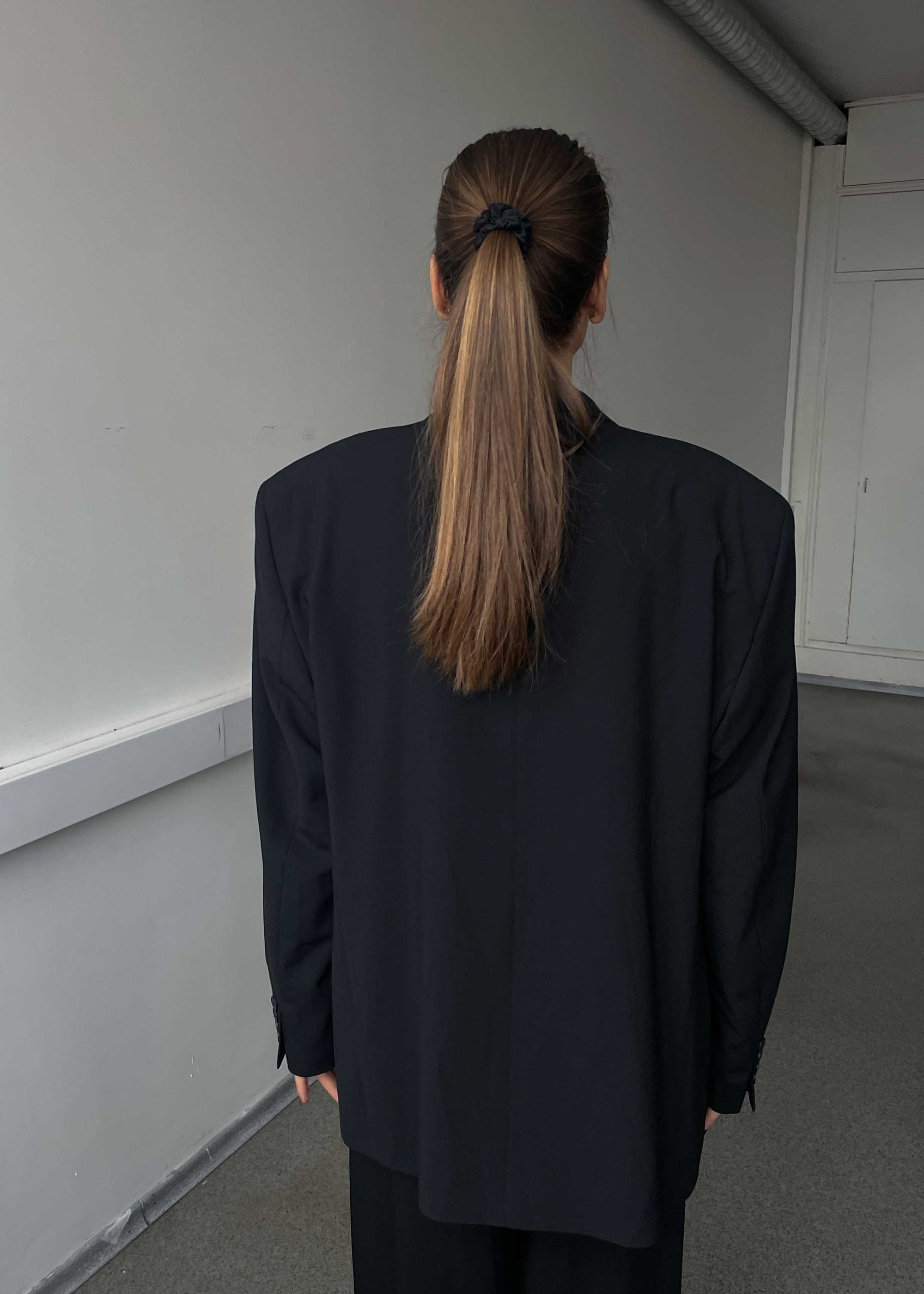 Vintage Black Oversized Blazer