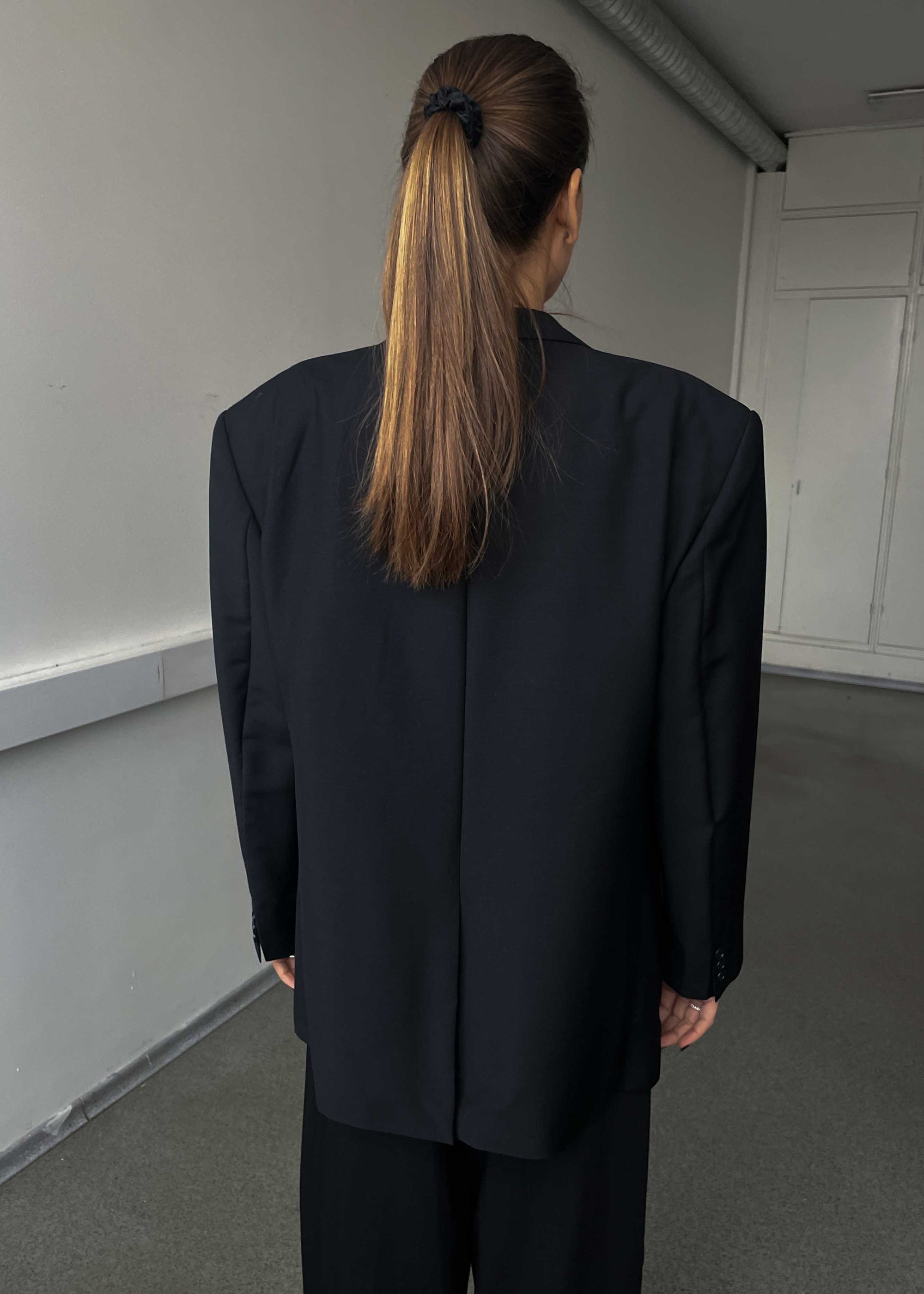 Vintage Black Oversized Blazer