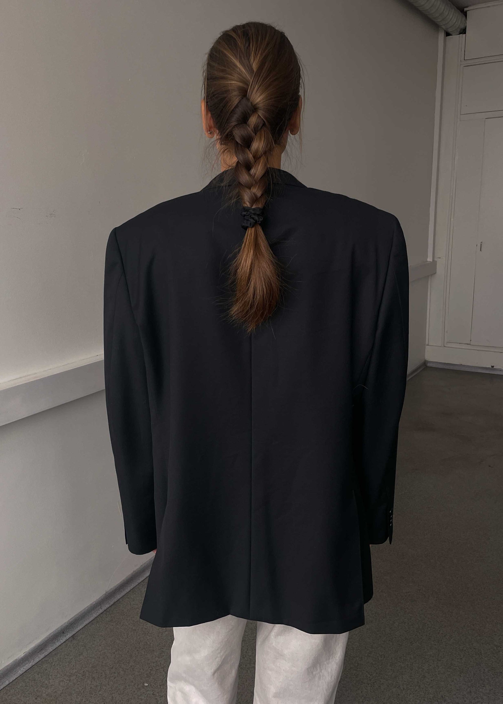 Vintage Black Oversized Blazer