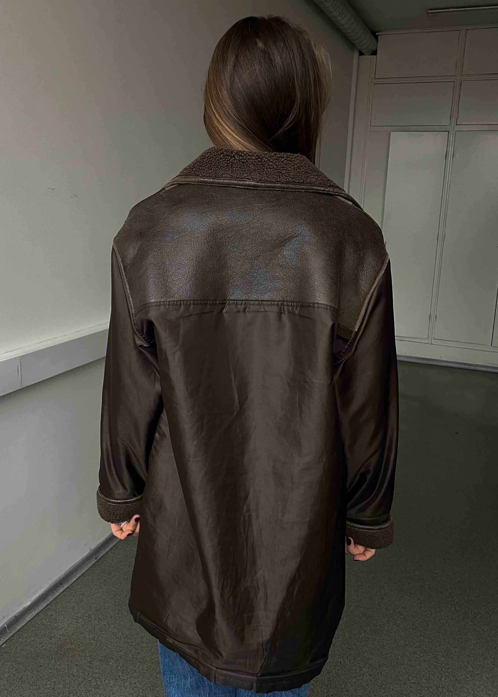 Vintage Brown Oversized Coat