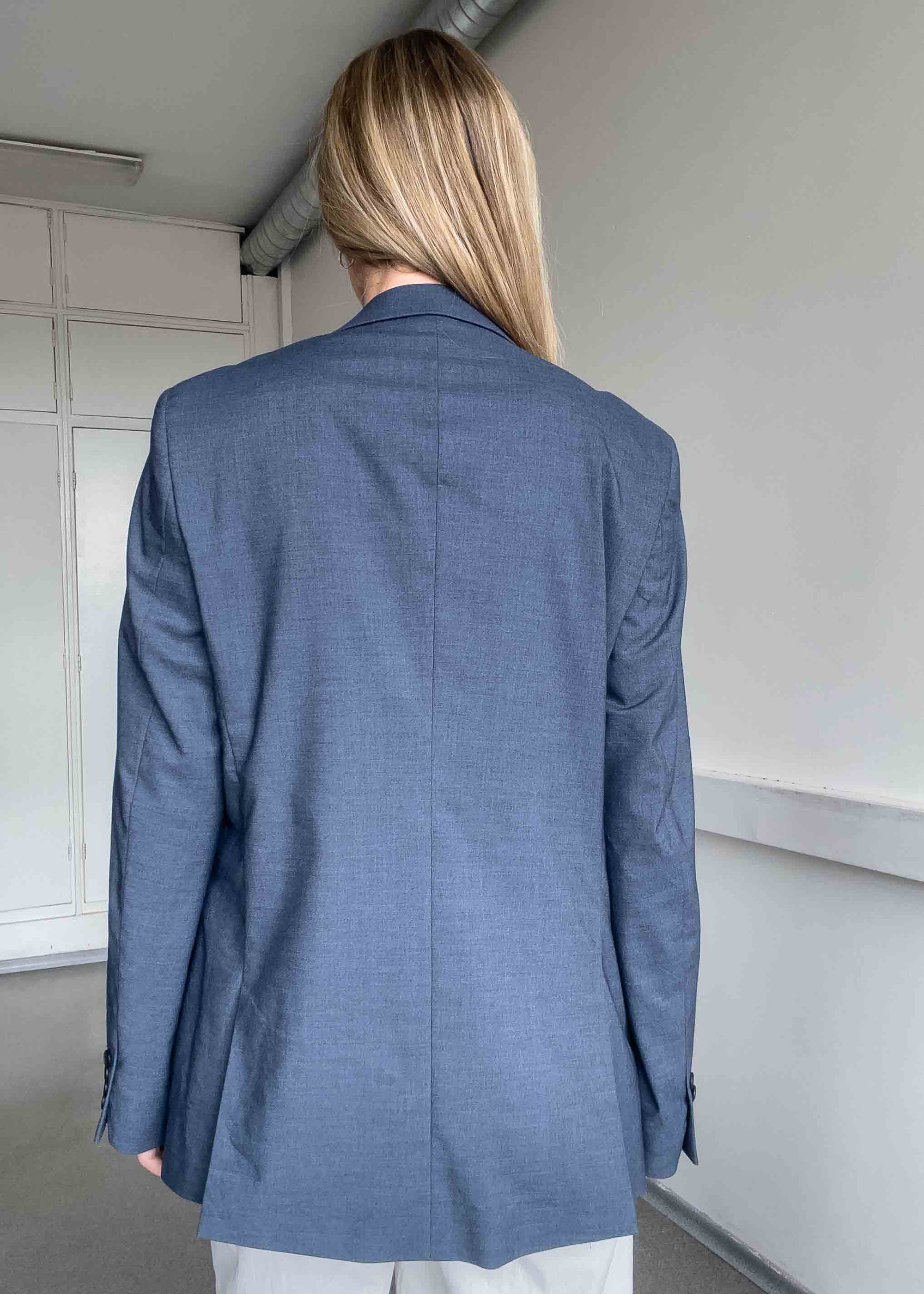 Vintage Blue Oversized Blazer