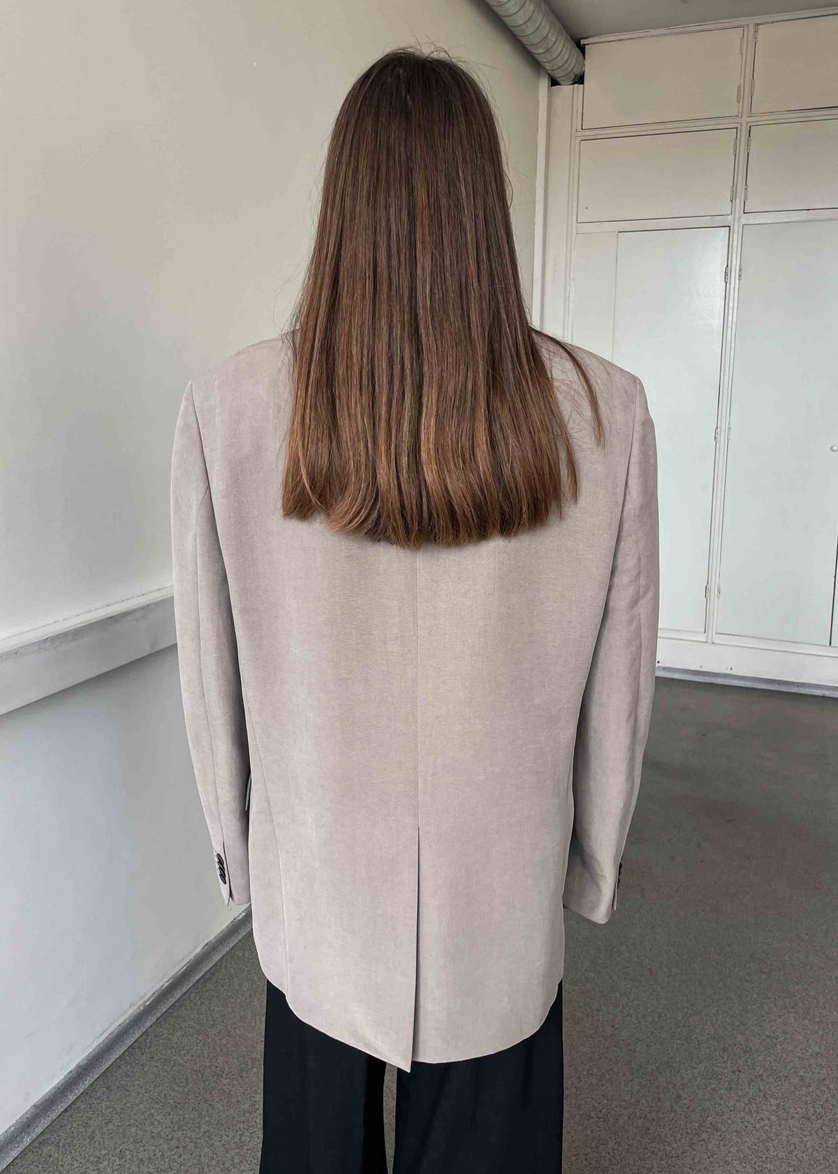 Vintage Grey Oversized Blazer