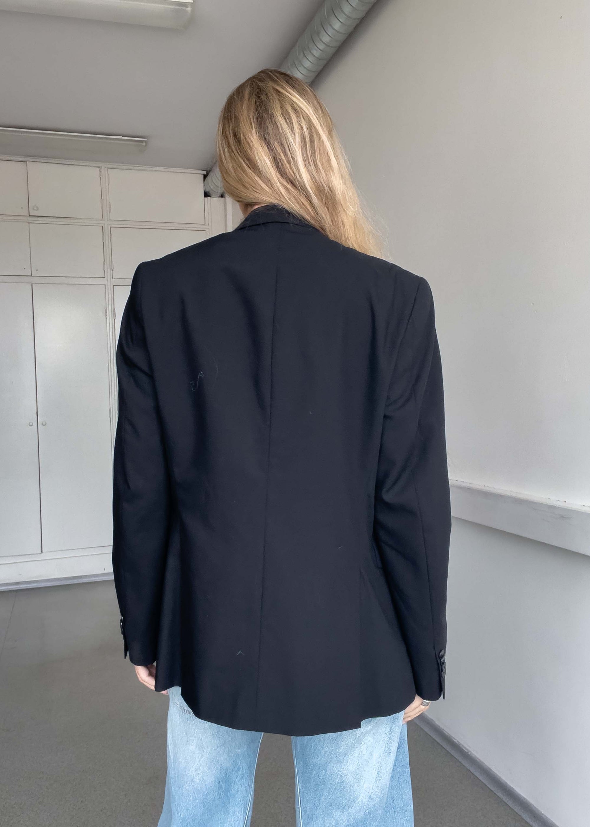 Vintage Black Oversized Blazer