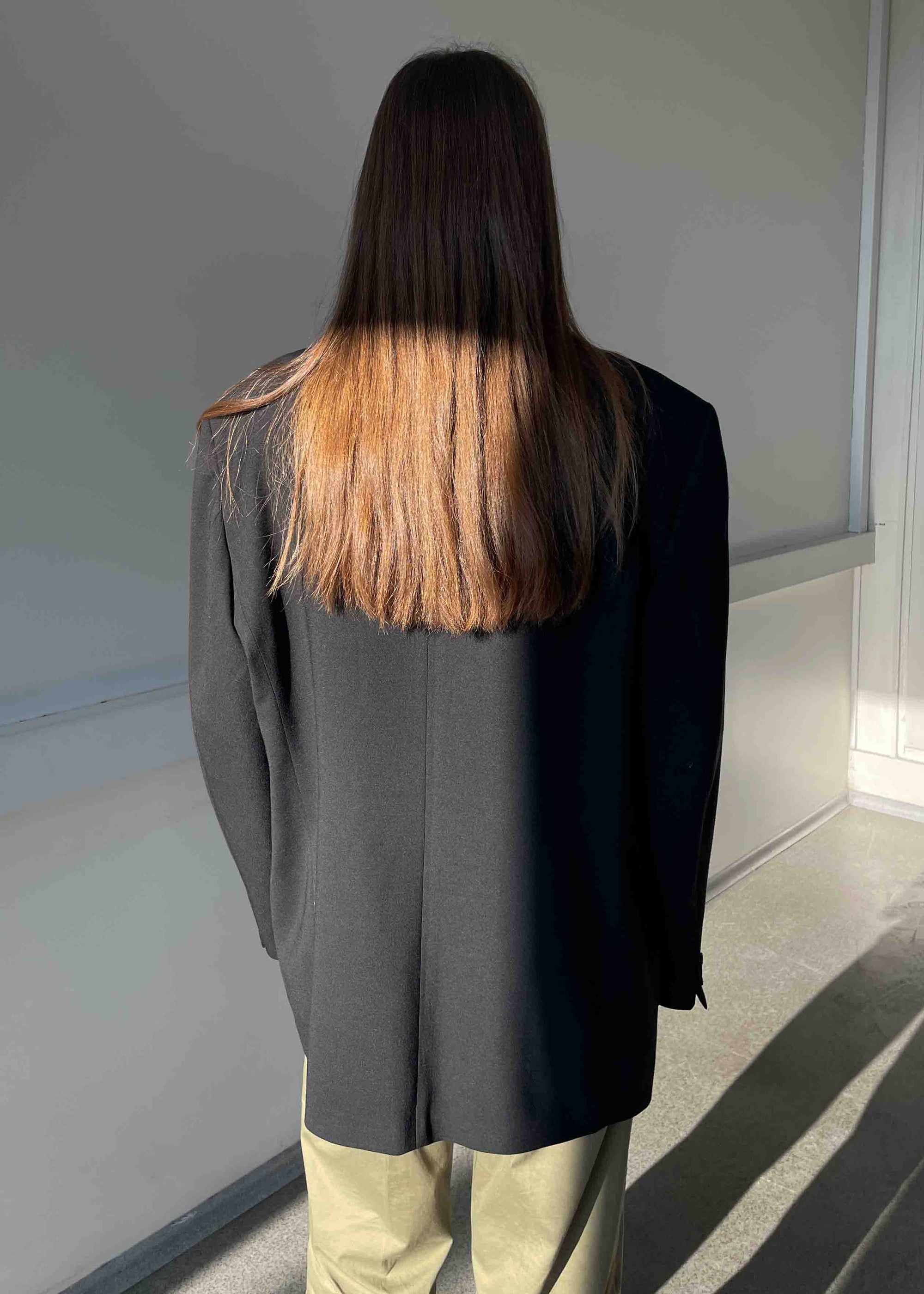 Vintage Black Oversized Blazer