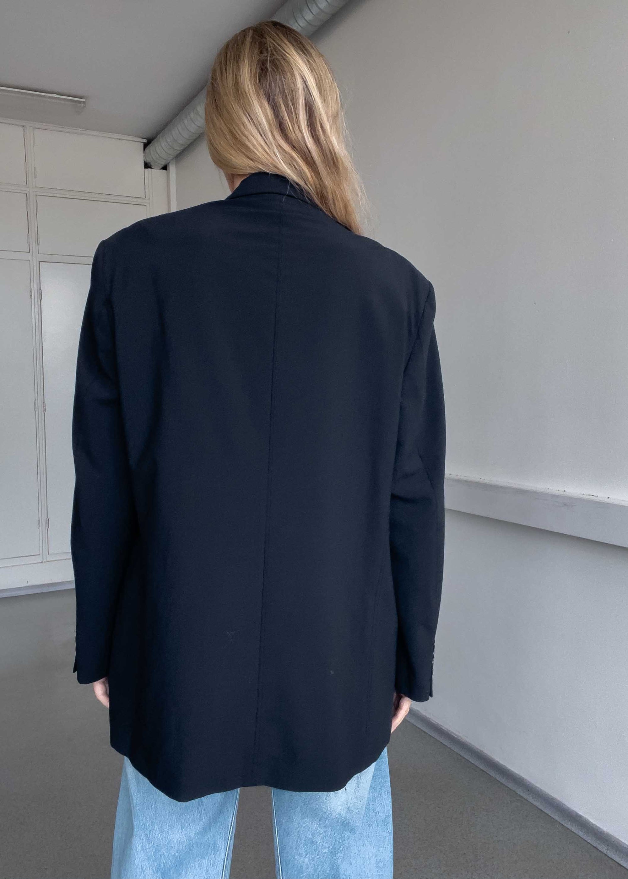 Vintage Black Oversized Blazer