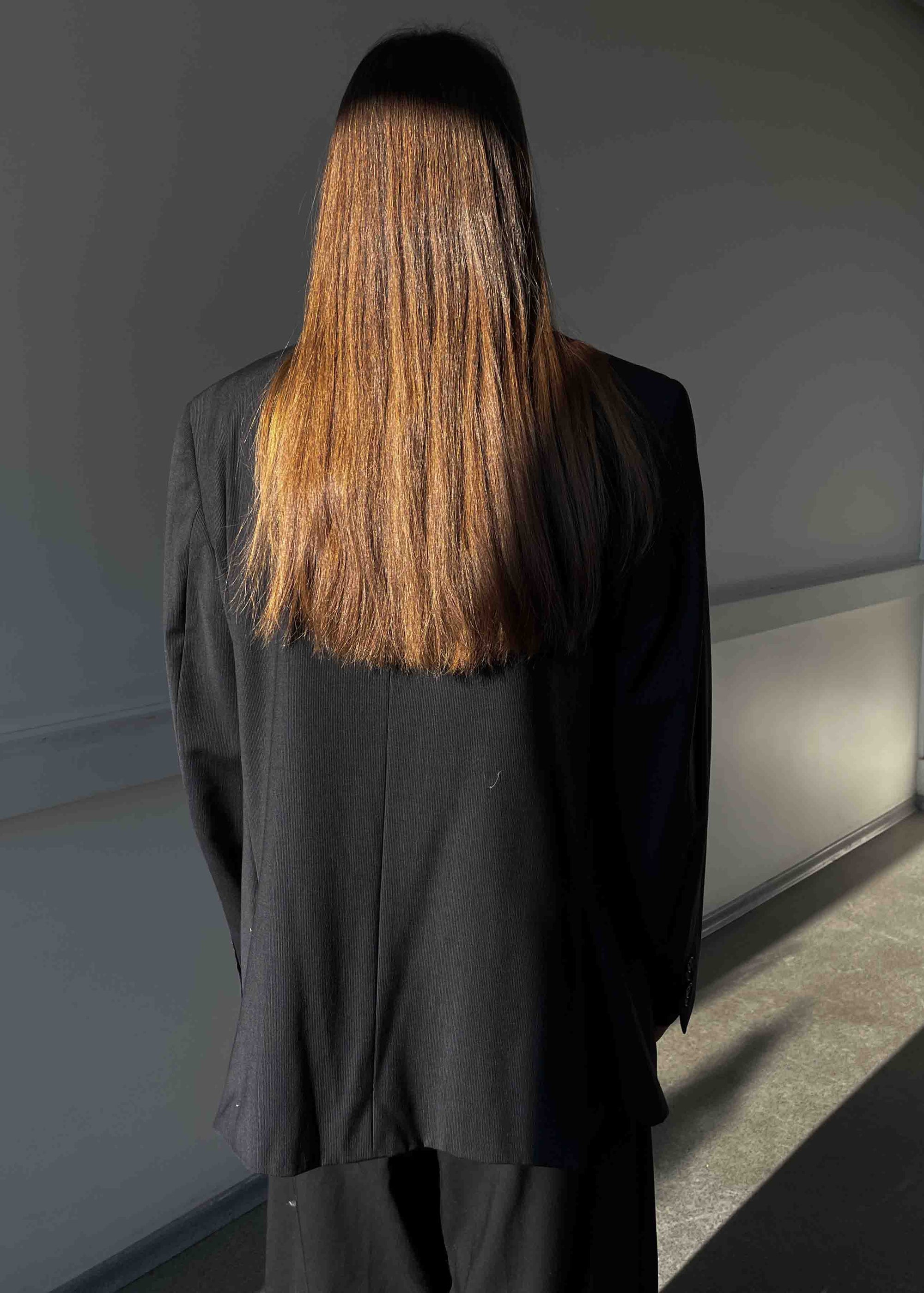 Vintage Dark Grey Oversized Blazer