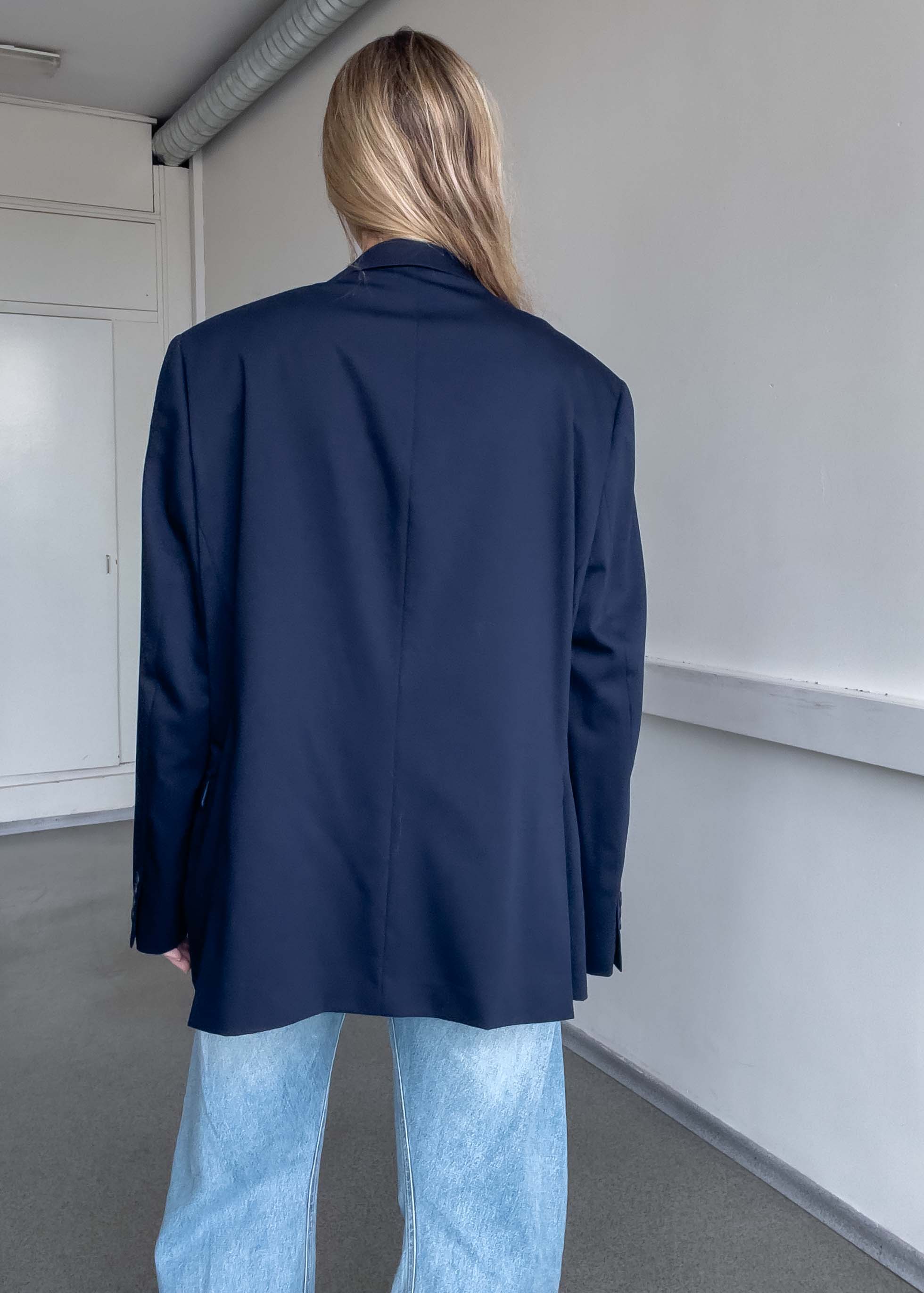 Vintage Blue Oversized Blazer
