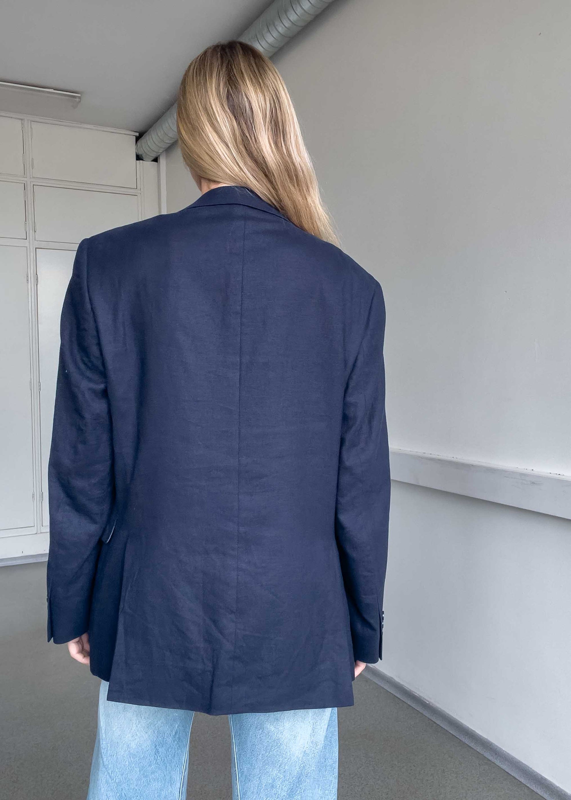 Vintage Blue Oversized Blazer