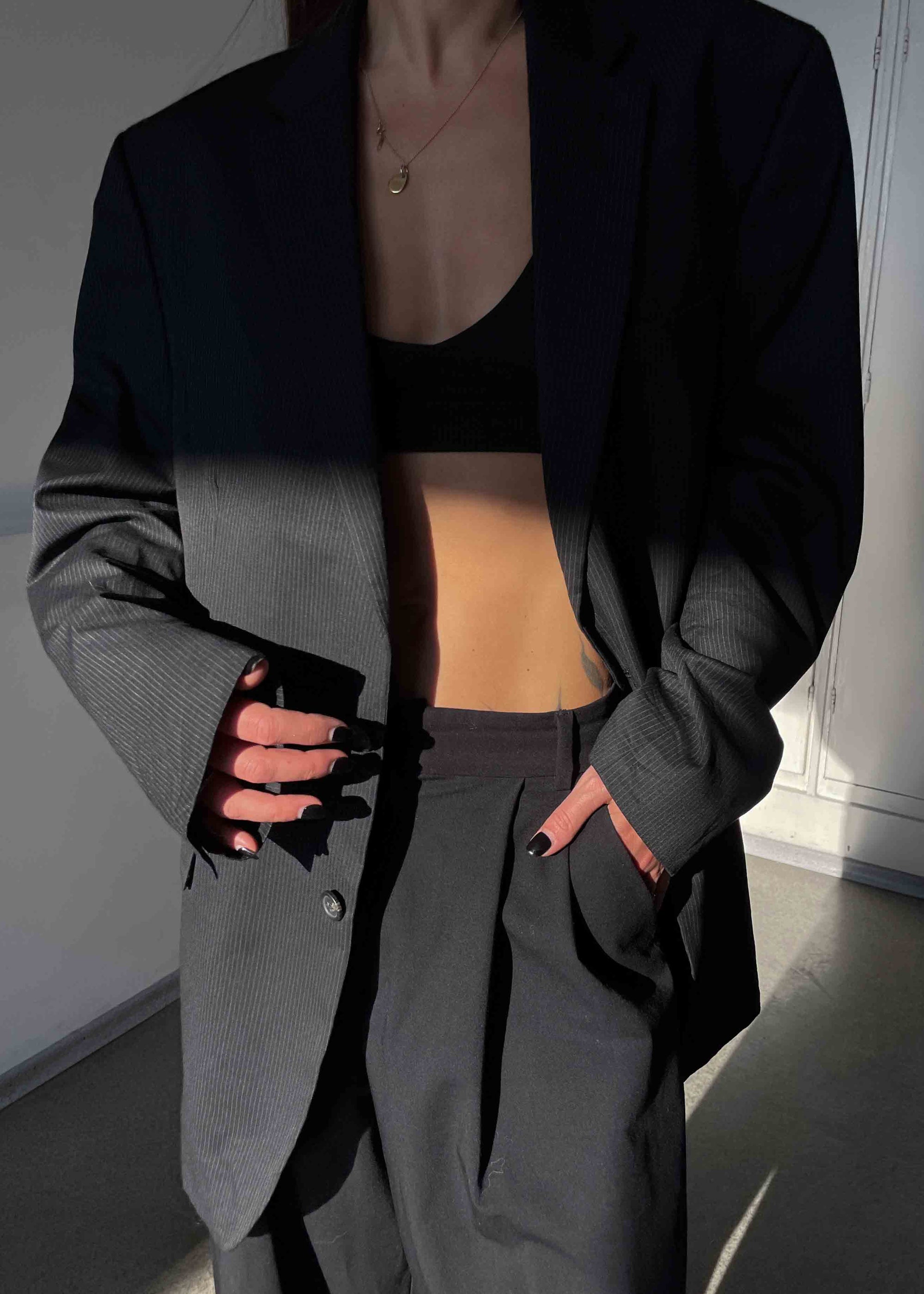 Vintage Black Oversized Blazer By CHAPS by RALPH LAUREN