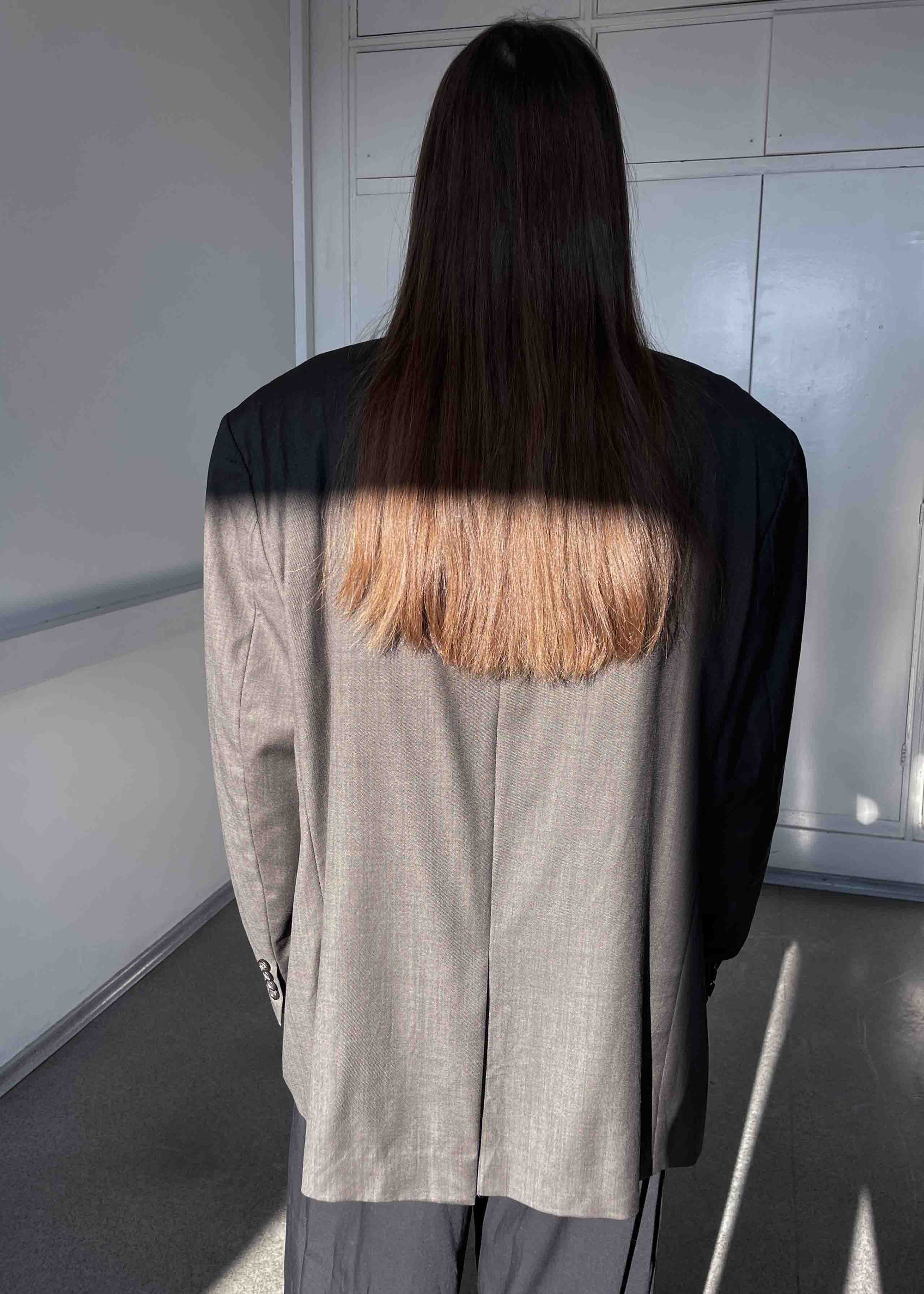 Vintage Grey Oversized 100% WOOL Blazer by RALPH LAUREN