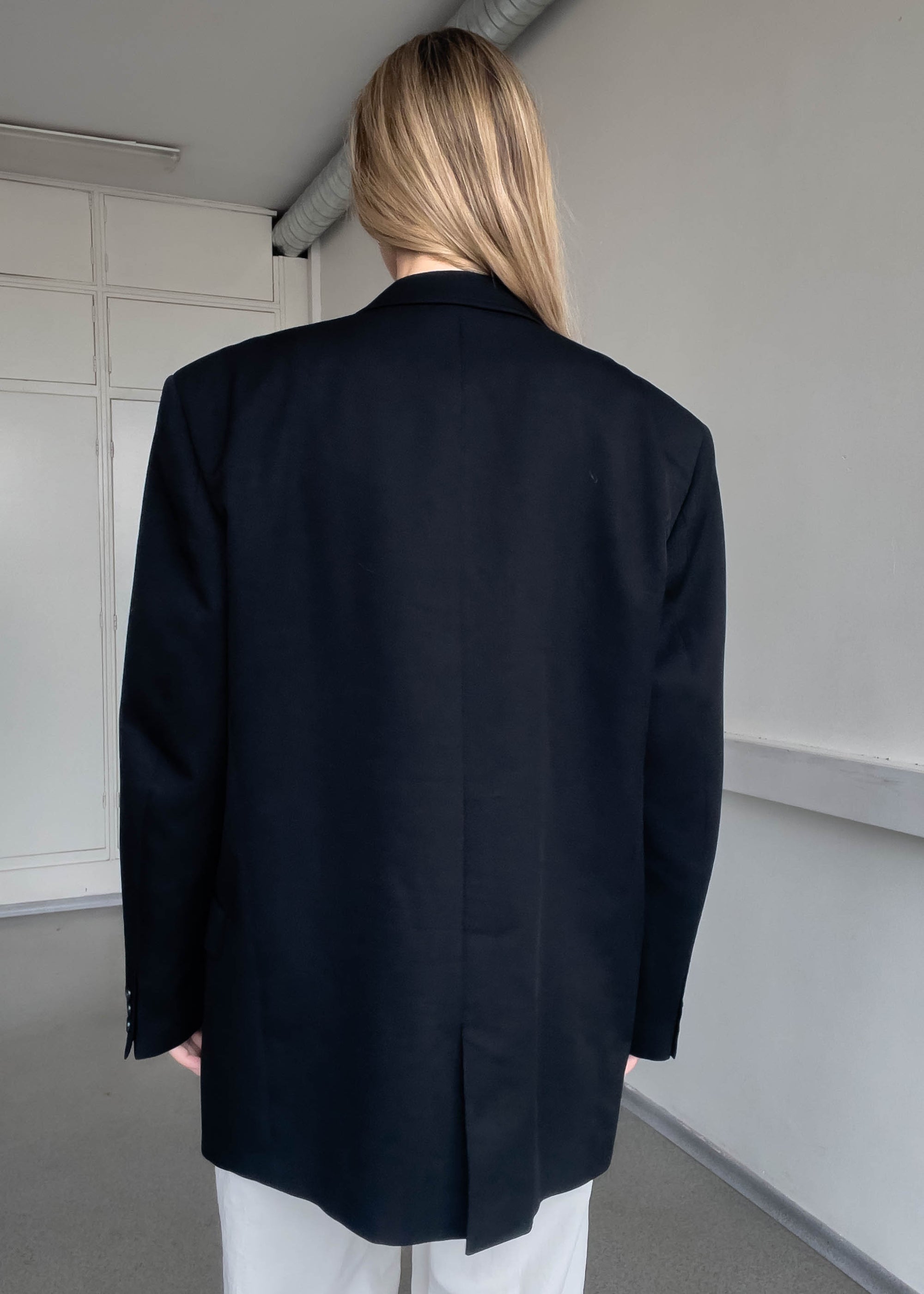 Vintage Black Oversized Blazer