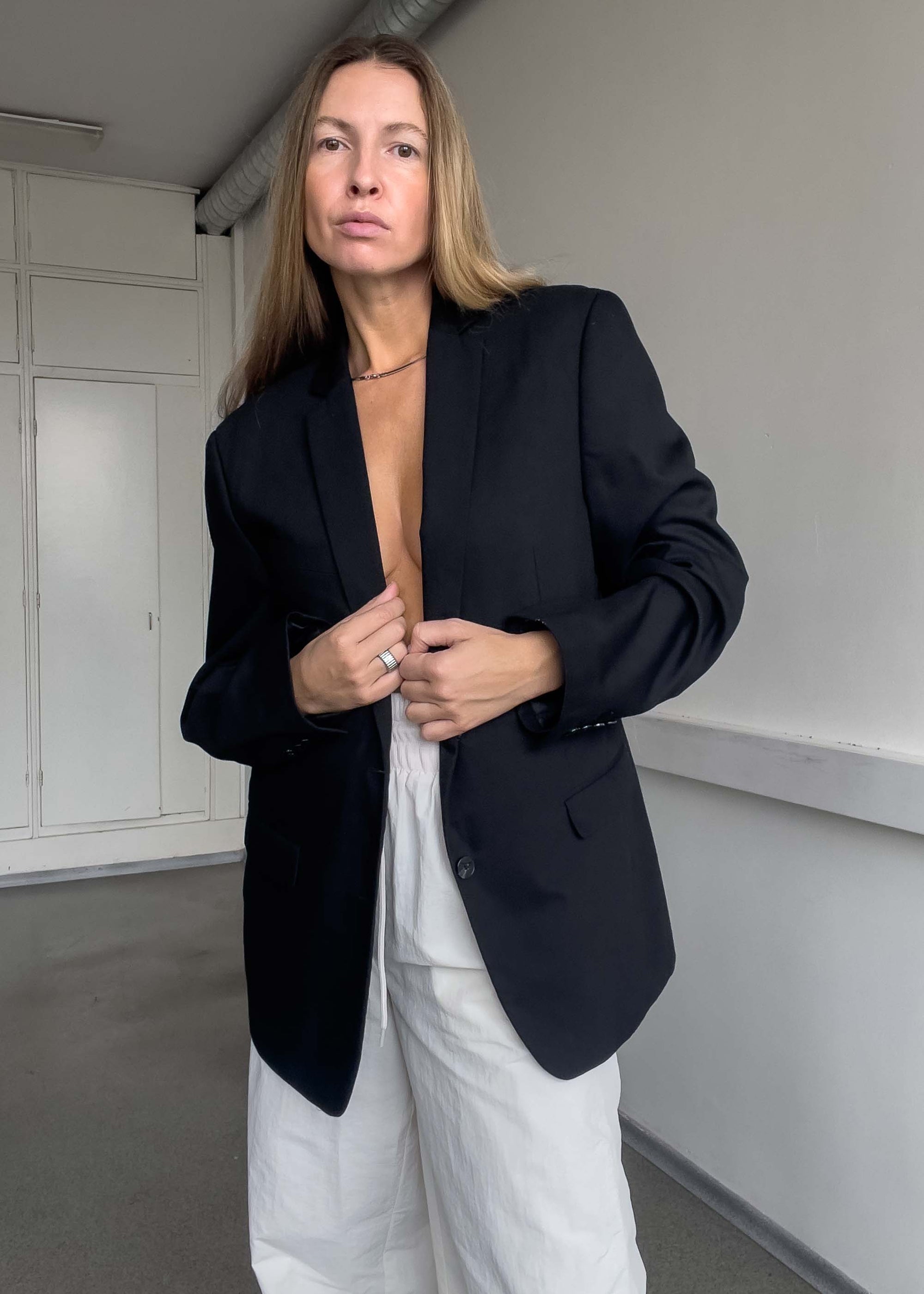 Vintage Black Smaller Fit Blazer