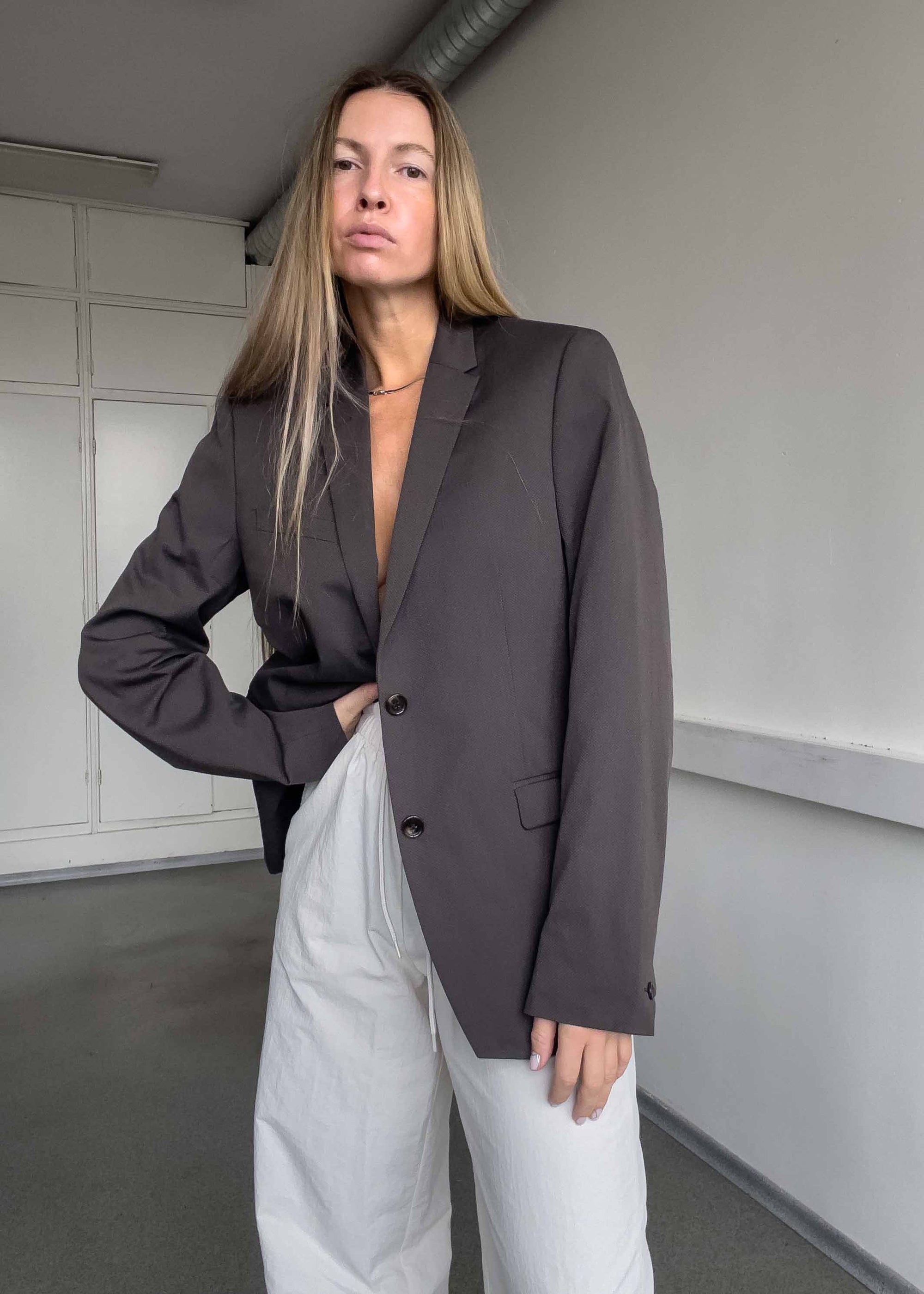 Vintage Brown Smaller Fit Blazer
