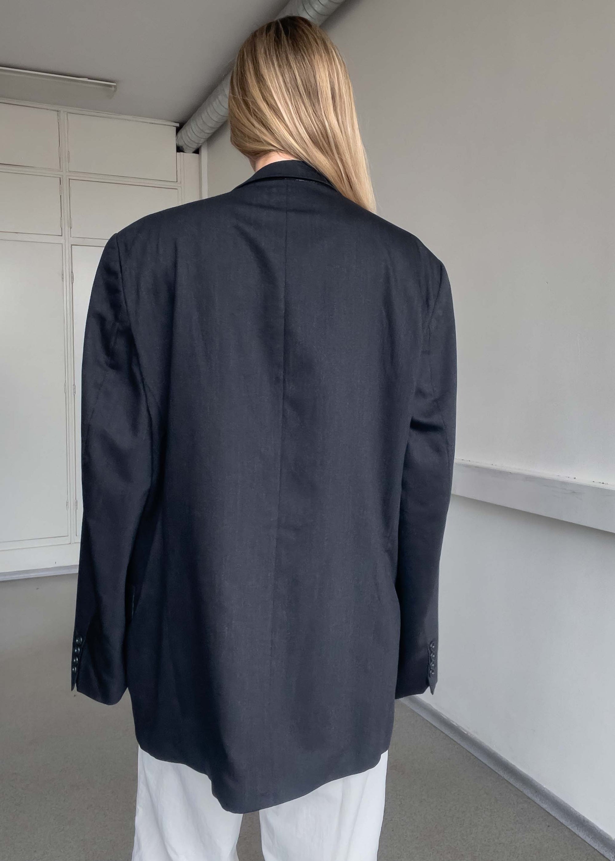 Vintage Grey Oversized Blazer