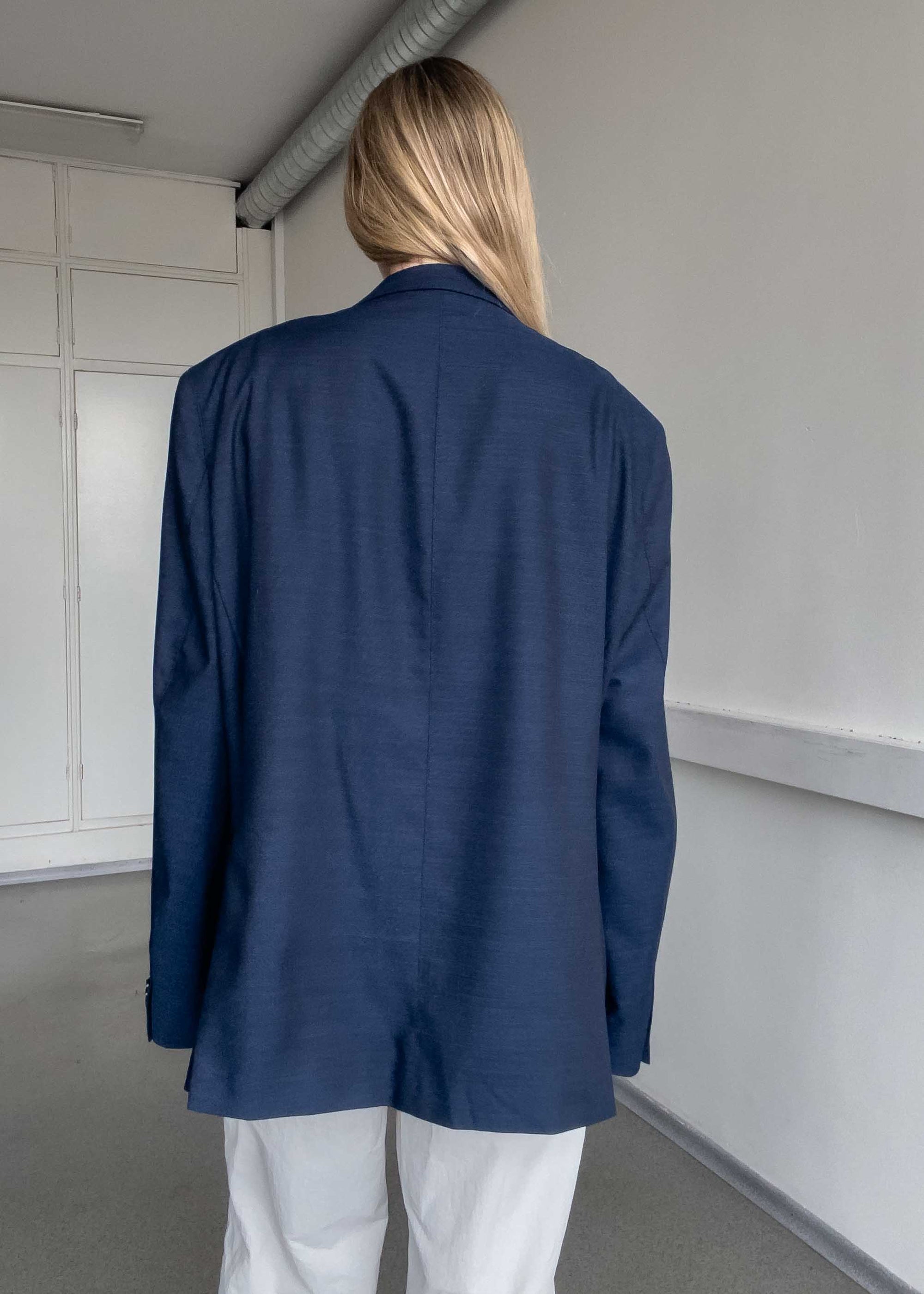 Vintage Blue Oversized Blazer