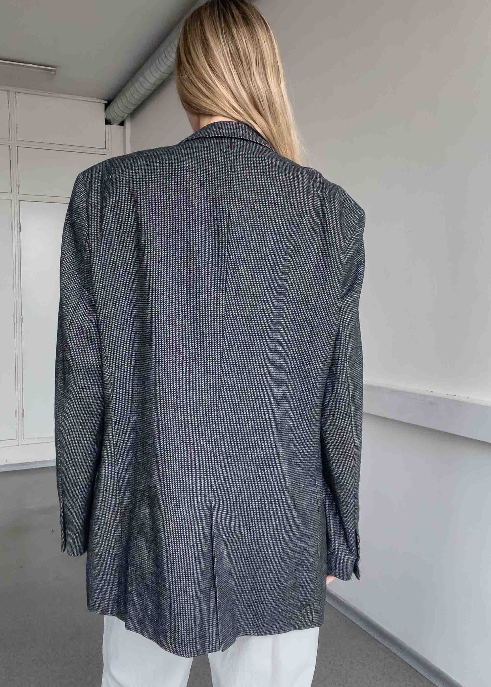 Vintage Grey Oversized Blazer