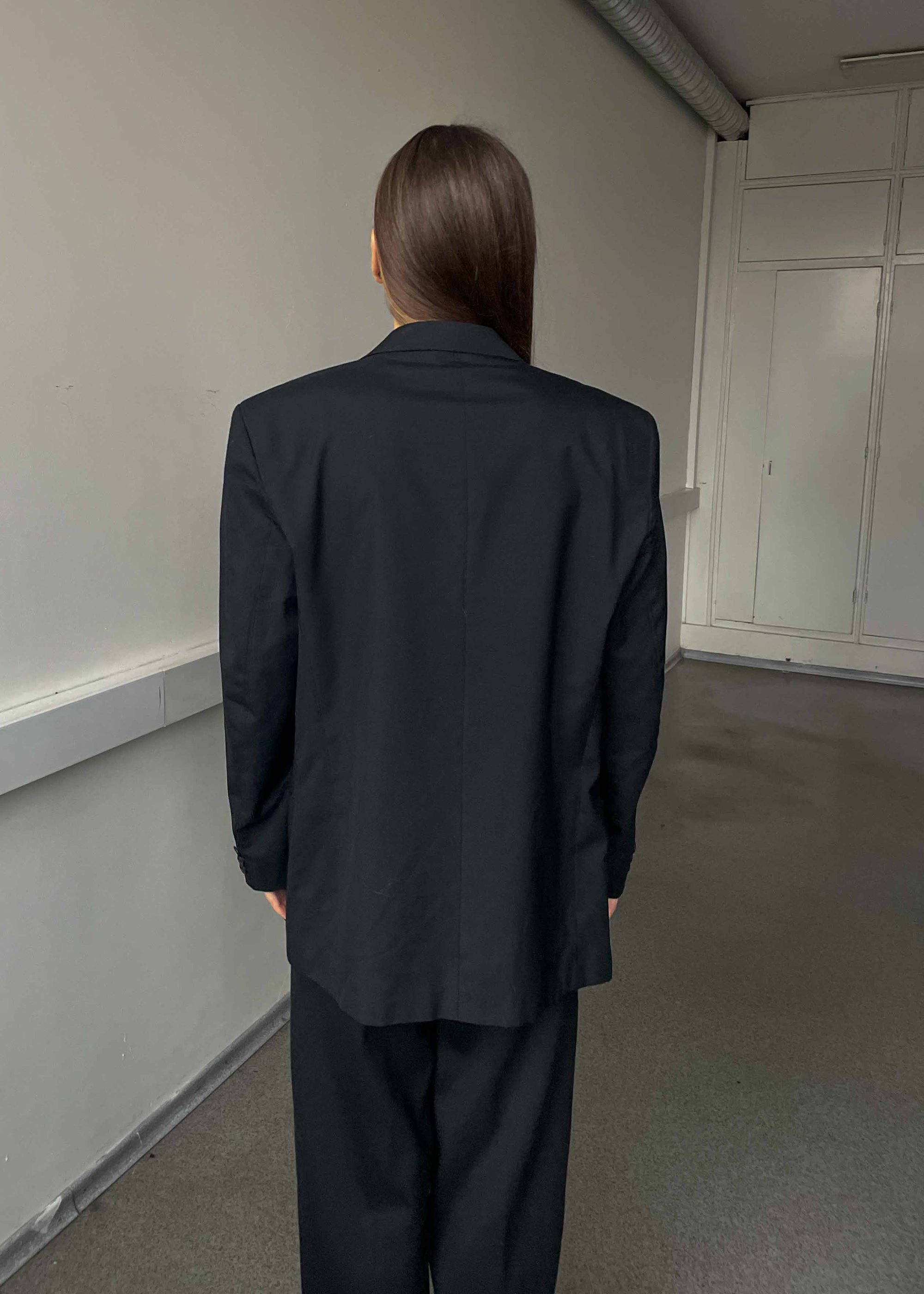 Vintage Black Oversized Blazer