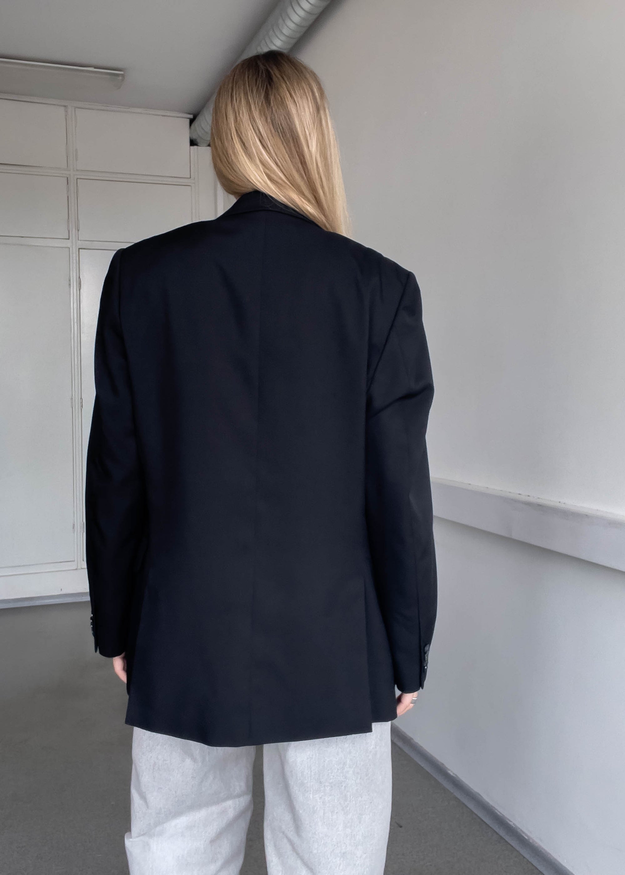 Vintage Black Oversized Blazer