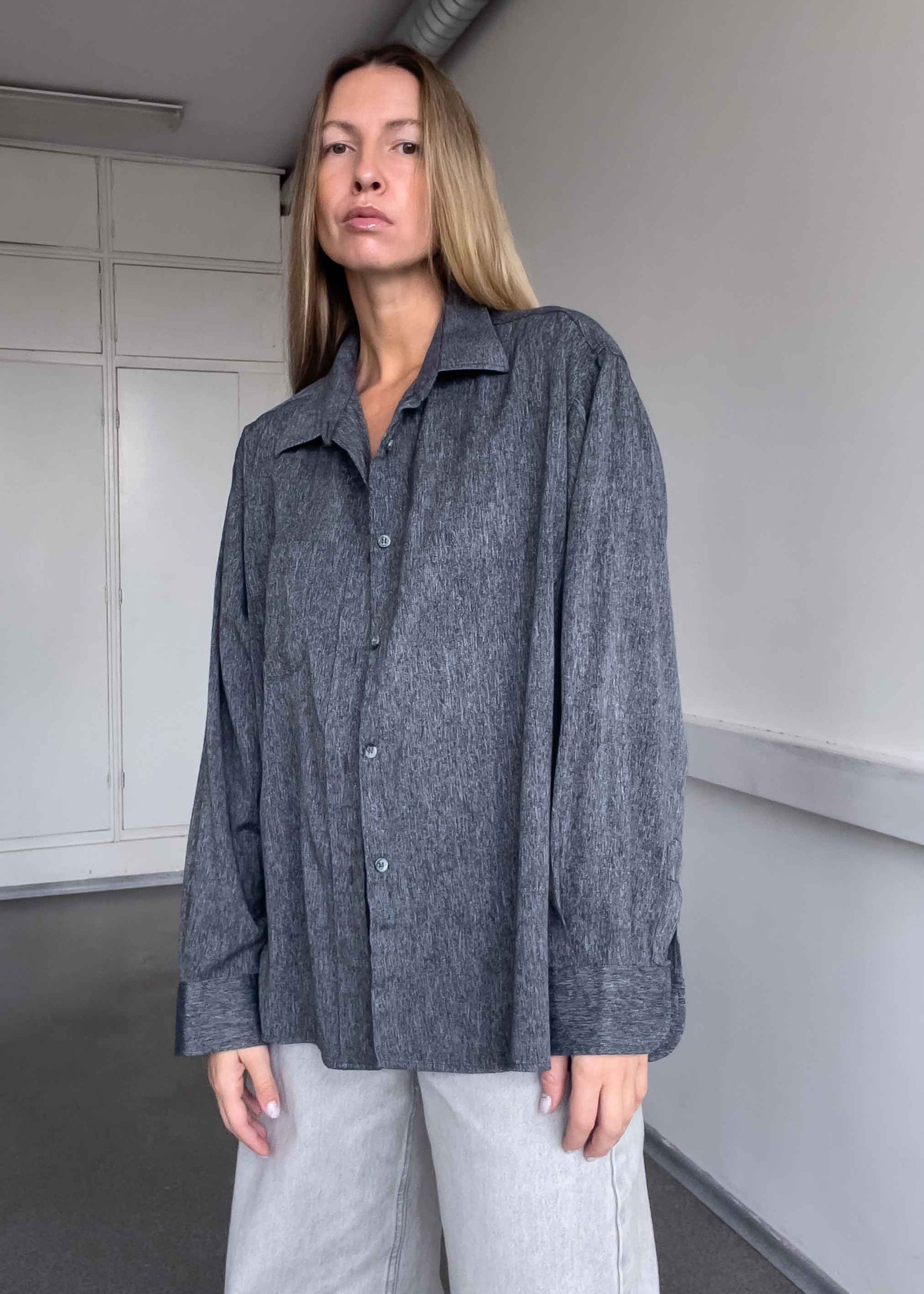Vintage Grey Oversized Shirt